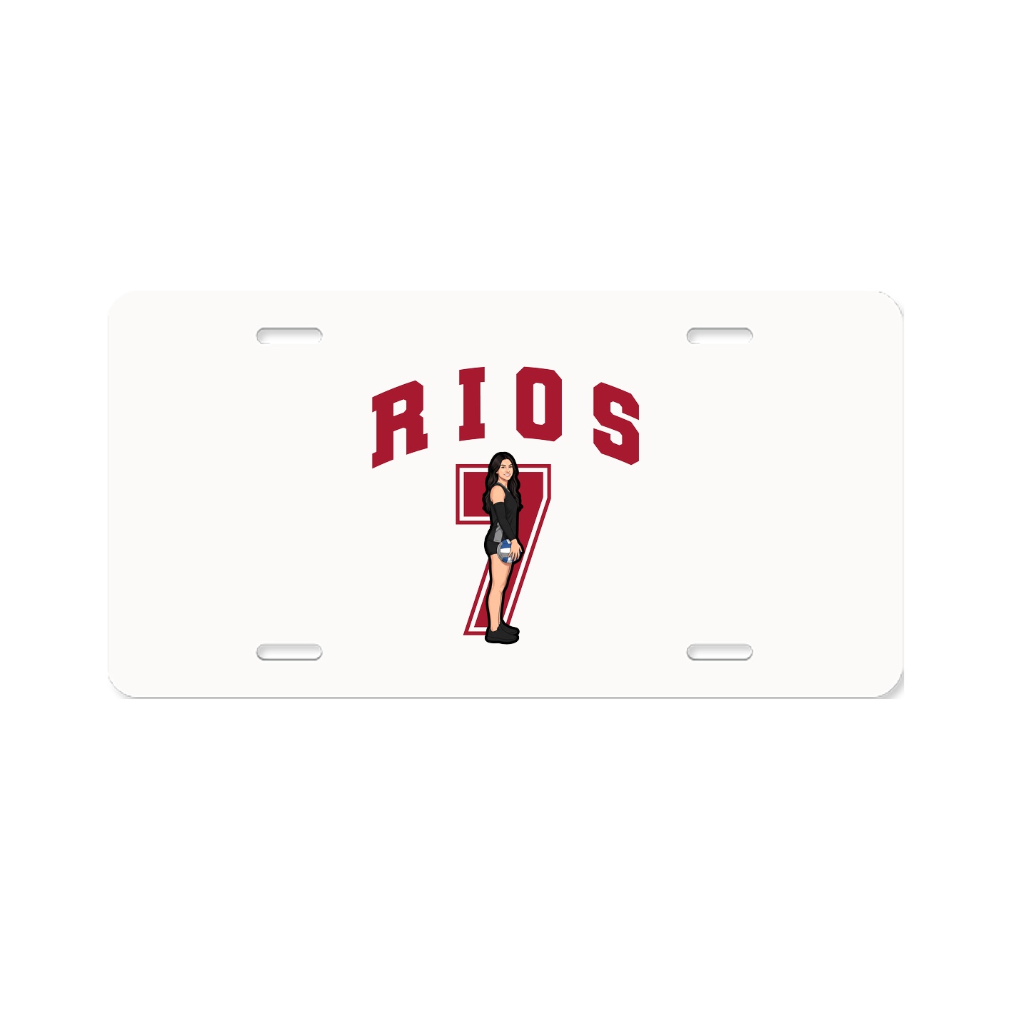 License Plate — Number in Classic