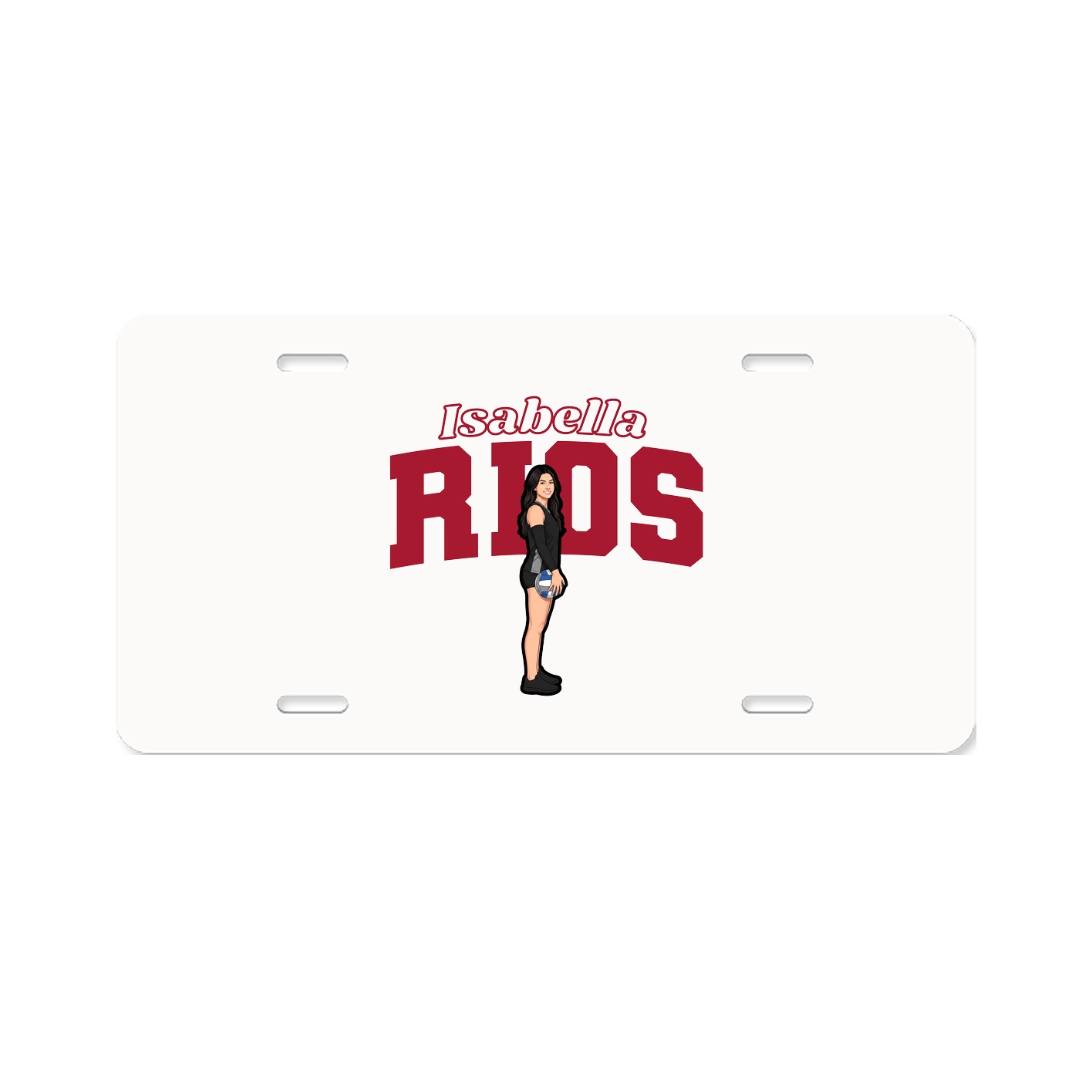 License Plate — Name Arch in Classic