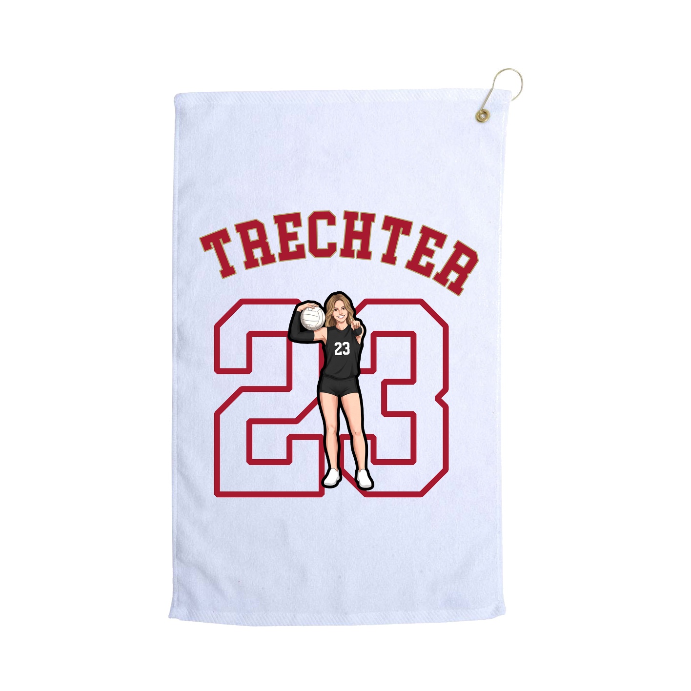 Golf Towel — Shirsey Arch in White