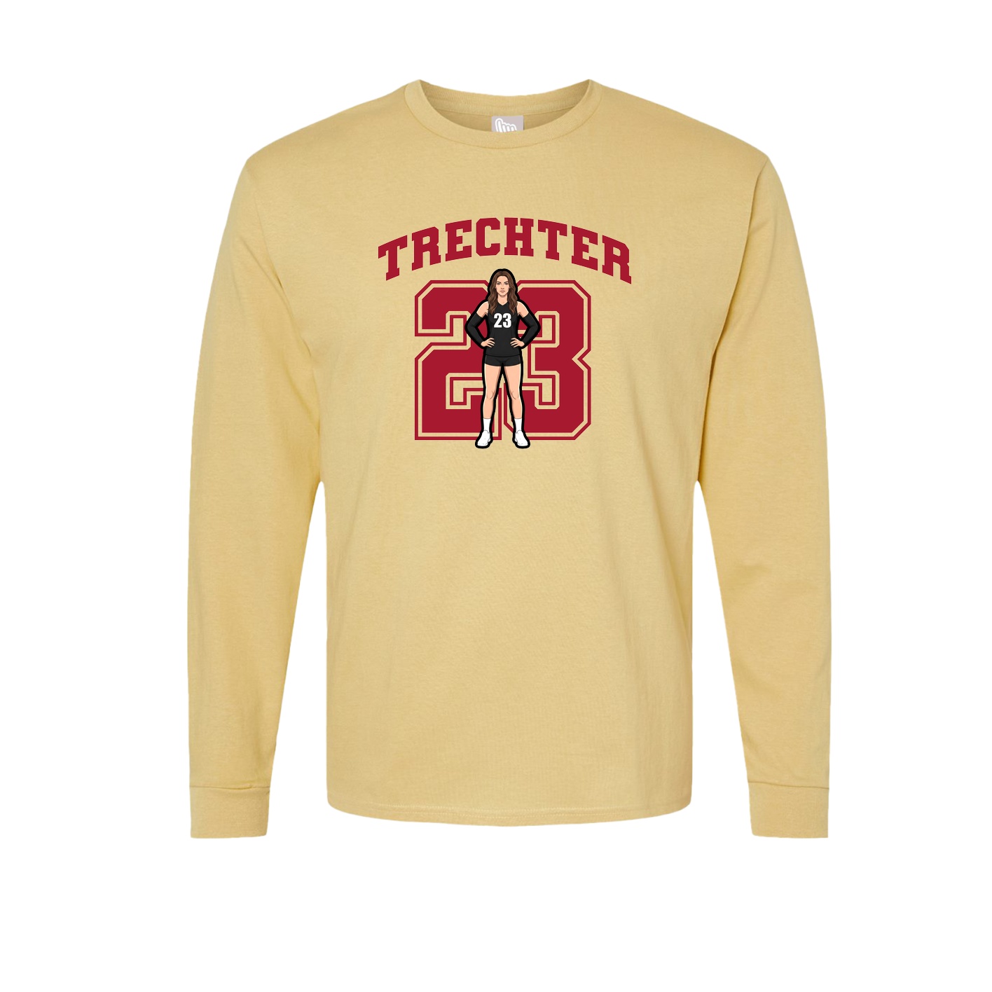 Long Sleeve Tee — Number in Vegas Gold
