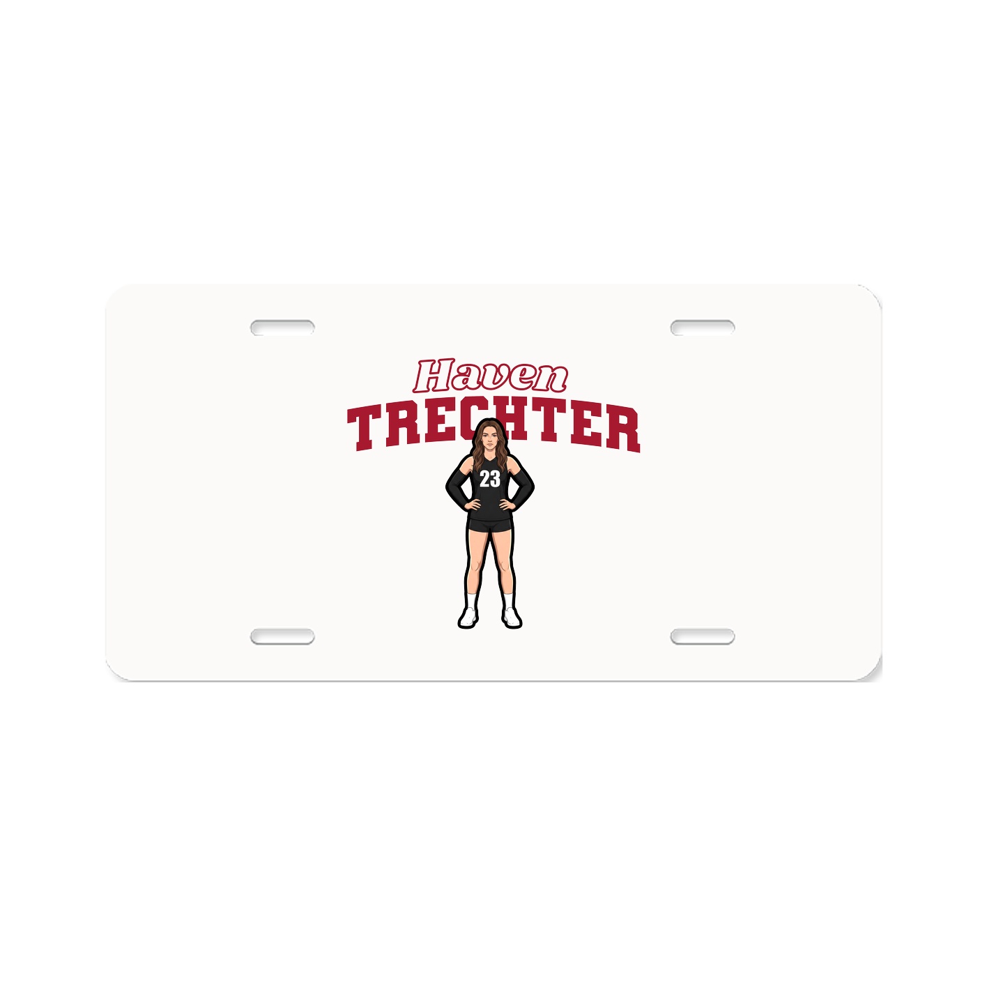 License Plate — Name Arch in Classic