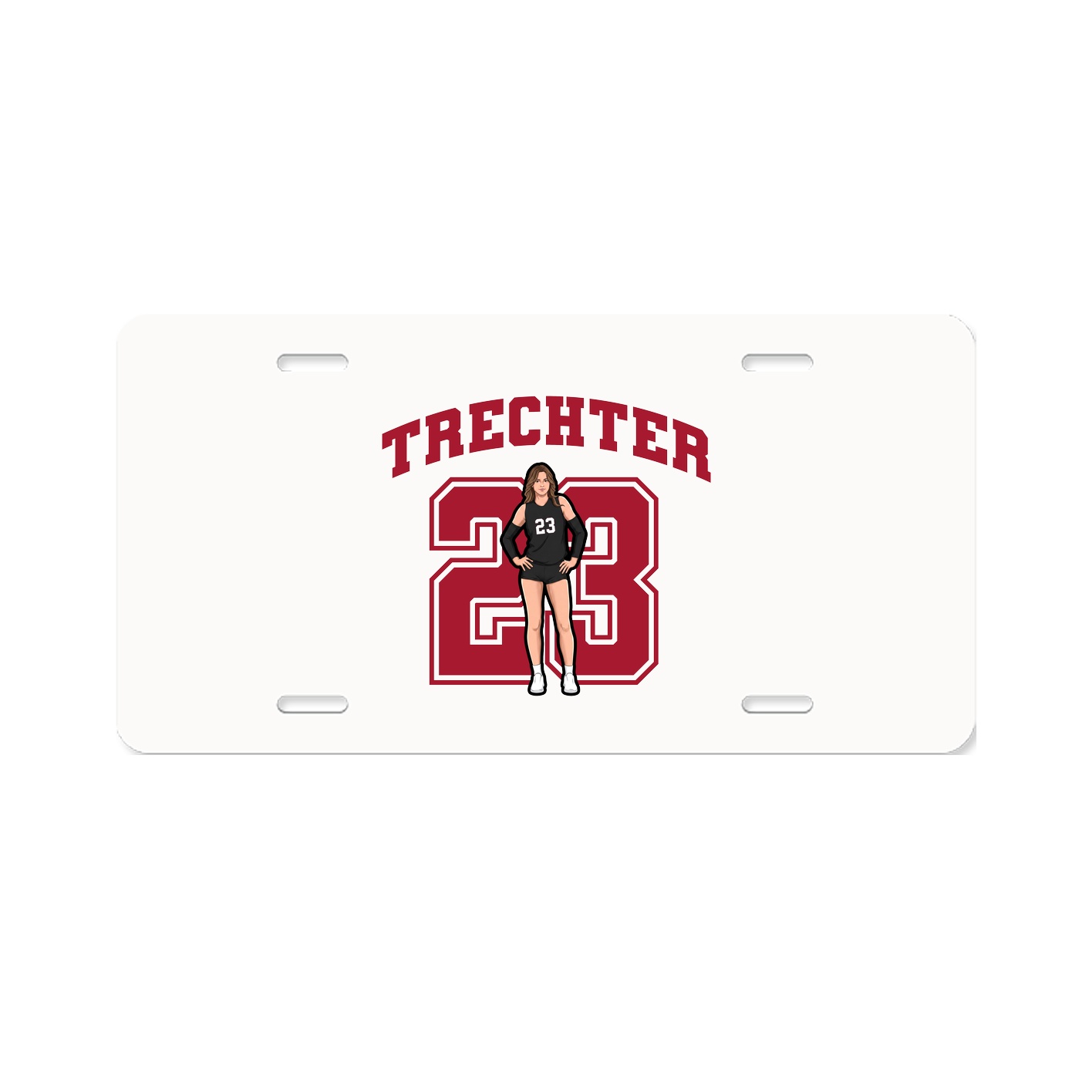 License Plate — Number in Classic