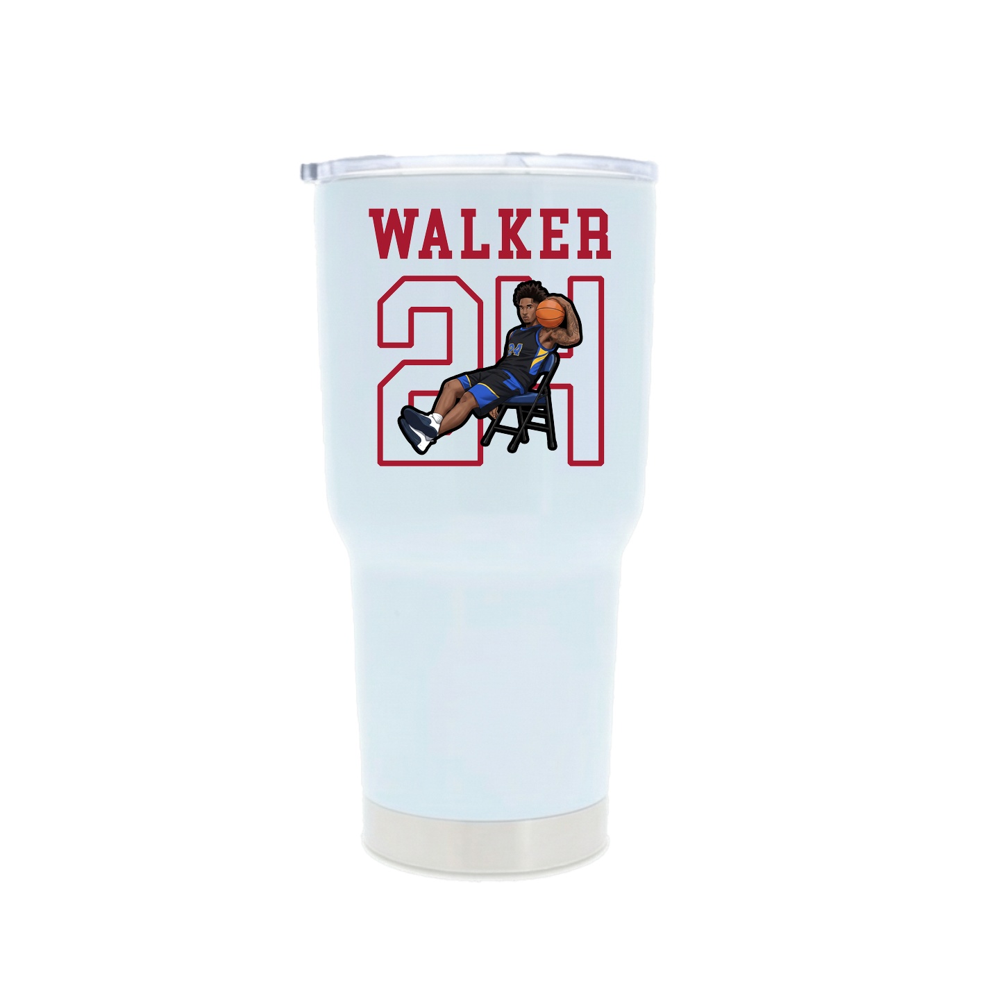 30oz Stainless Steel Tumbler — Shirsey in White