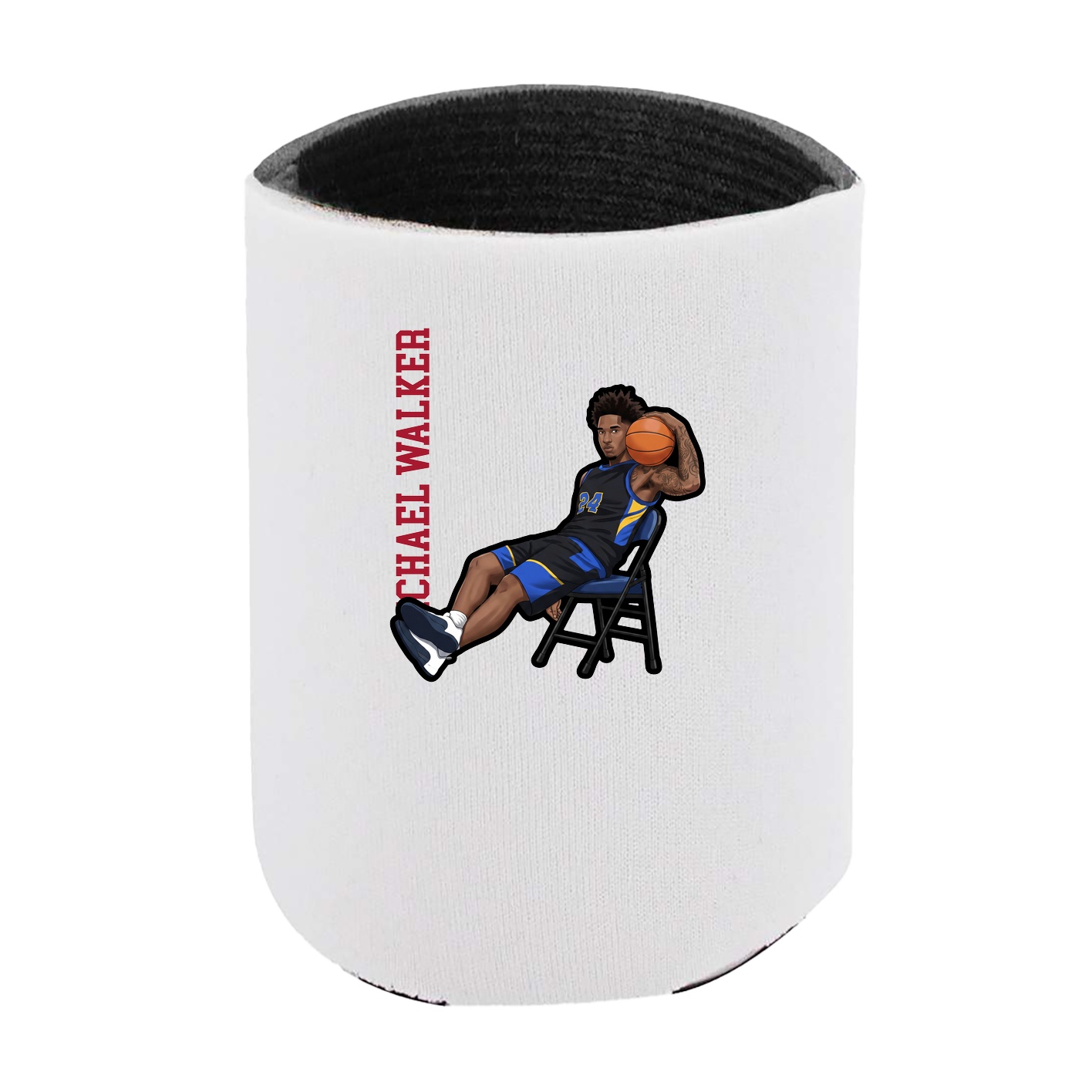 Can Holder — Name Vertical in White