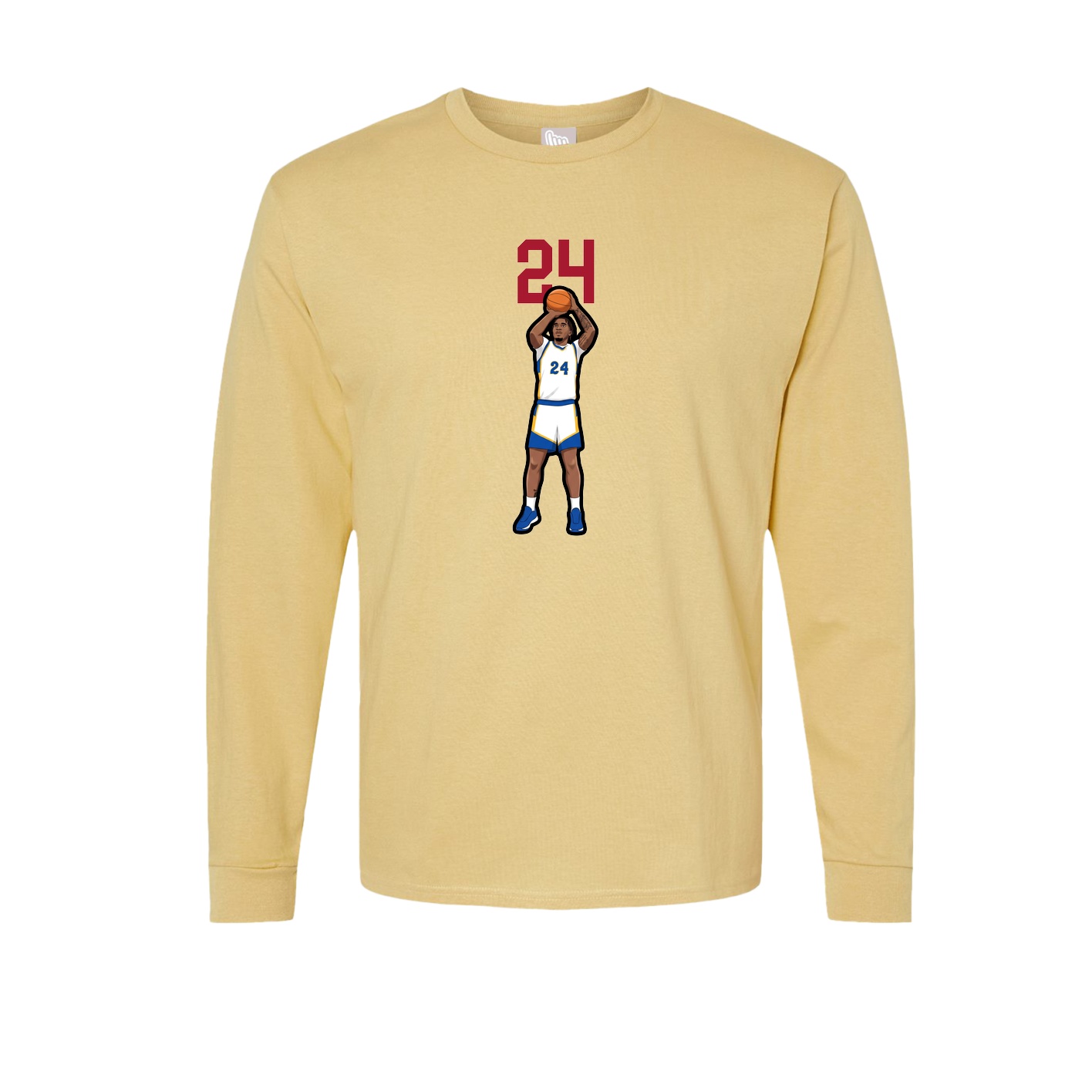 Long Sleeve Tee — Number Top in Vegas Gold