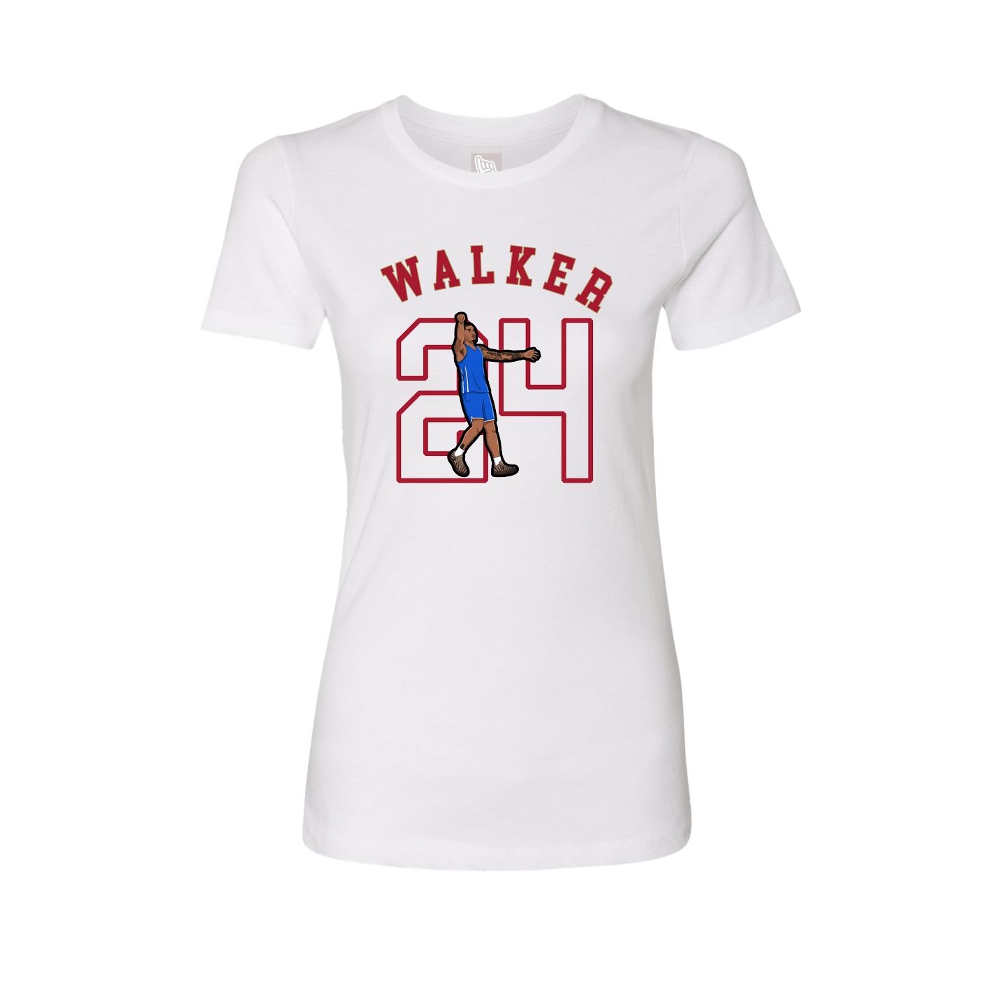 Fitted Women's Tee — Shirsey Arch in White