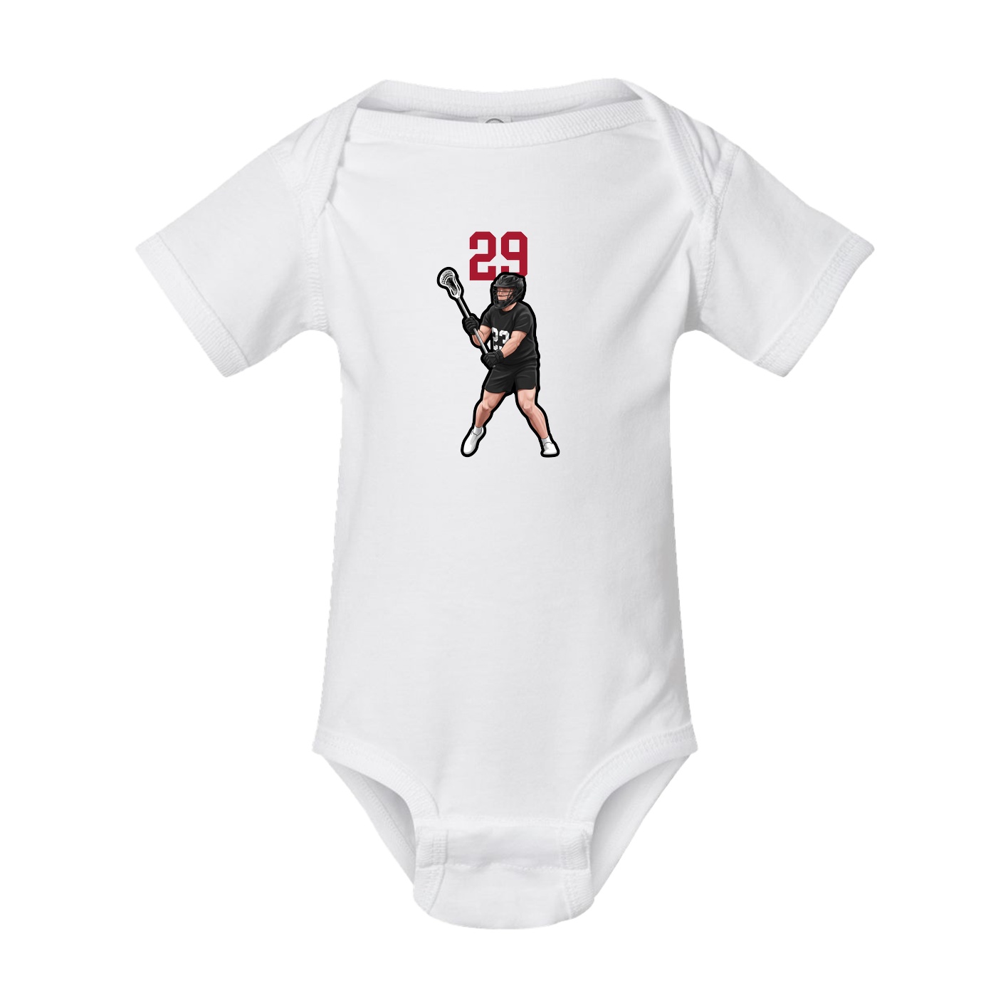 Baby Onesie — Number Top in White