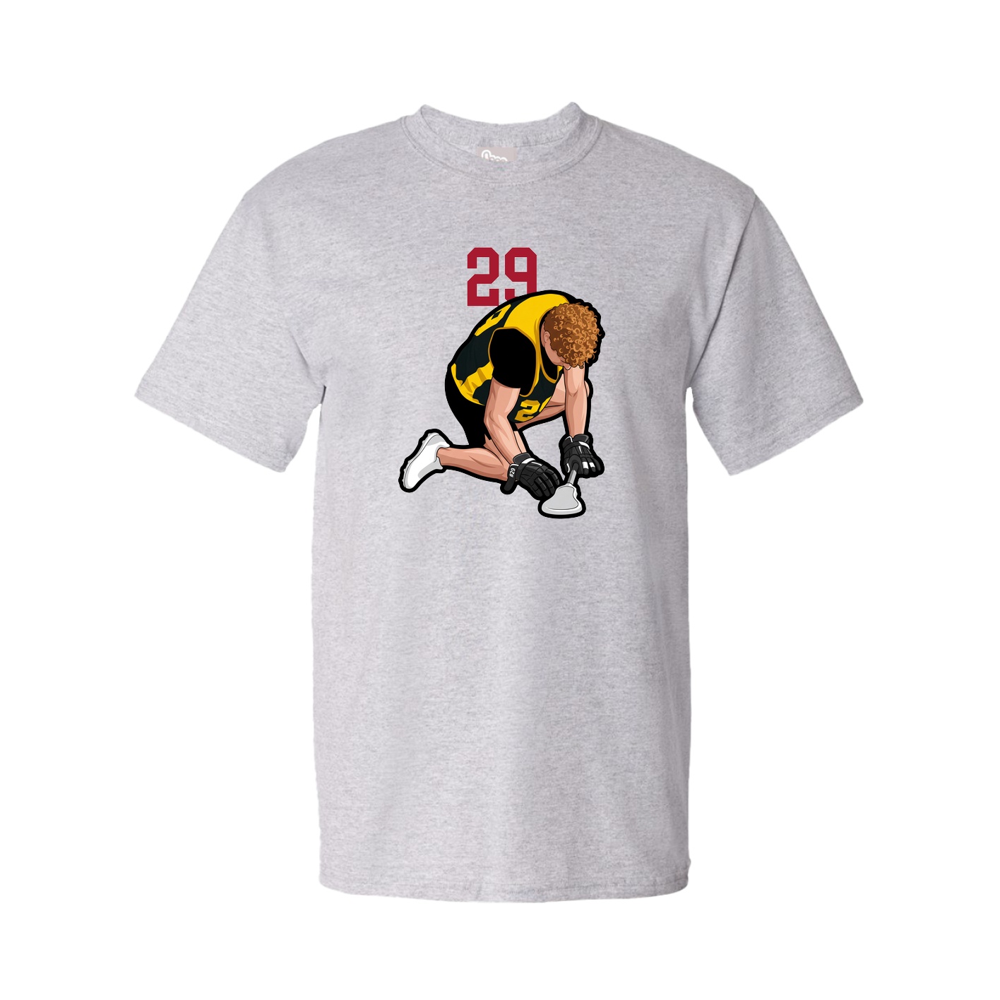 Youth Tee — Number Top in Grey