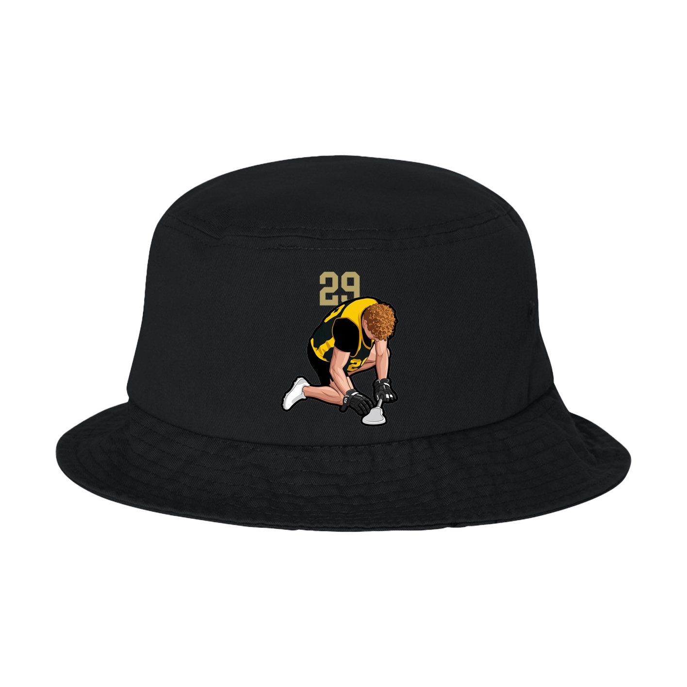 Bucket Cap — Number Top in Black