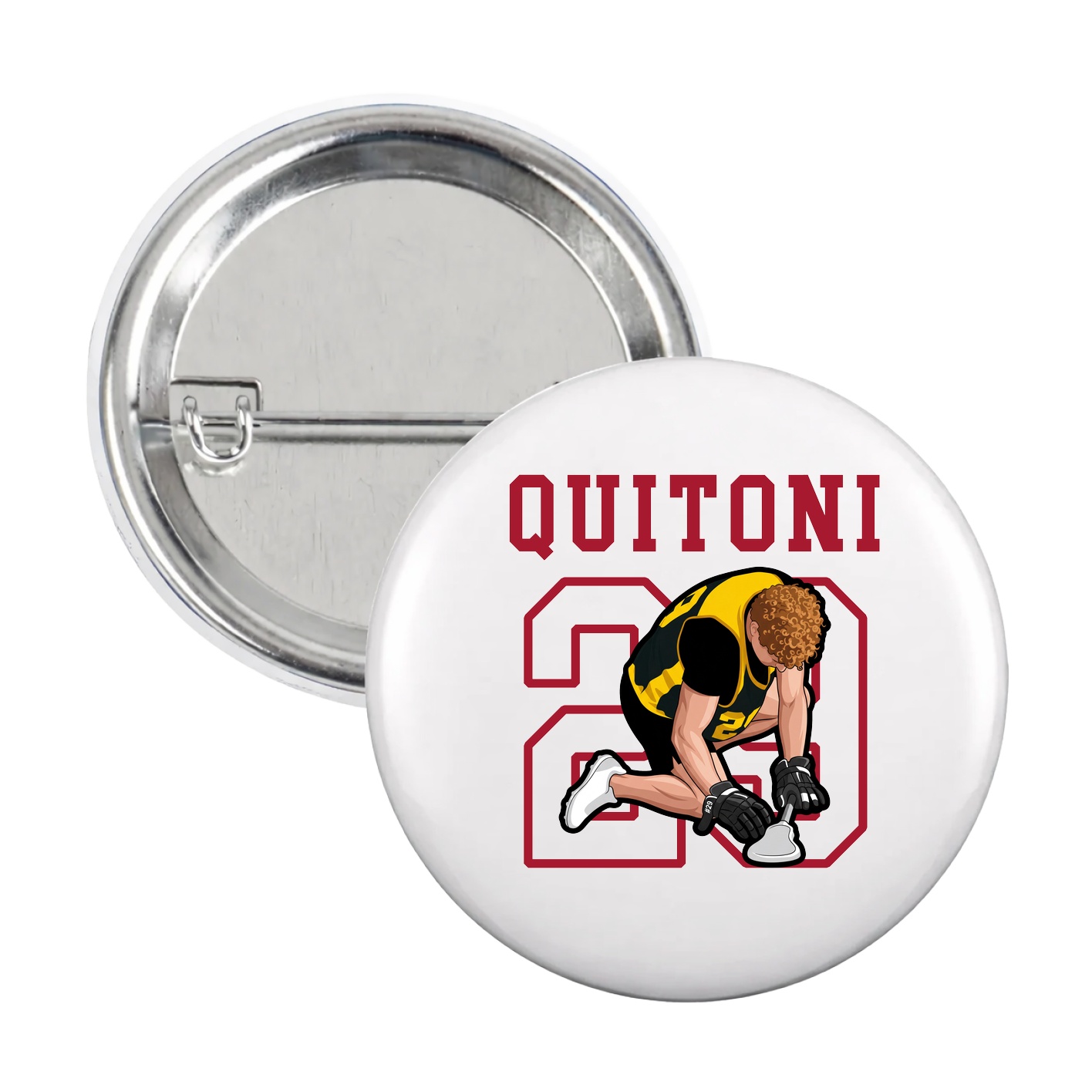 Game Day Button — Shirsey in White