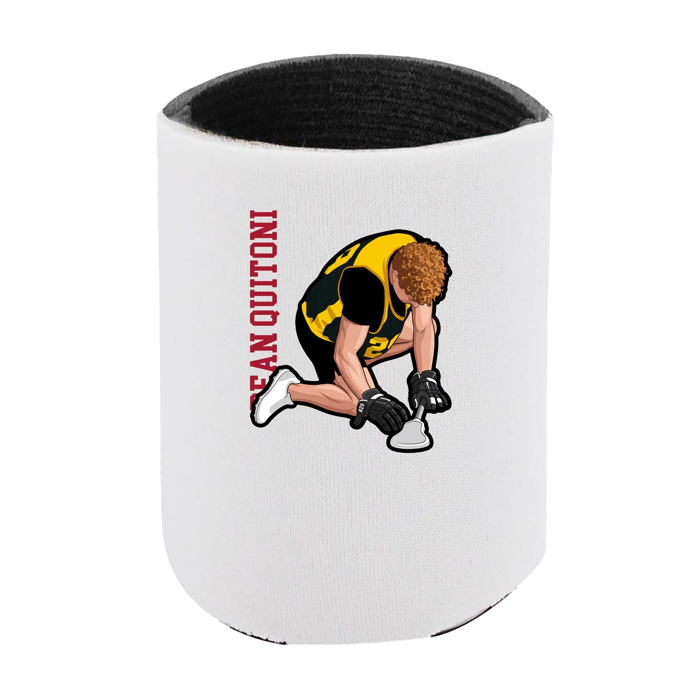 Can Holder — Name Vertical in White