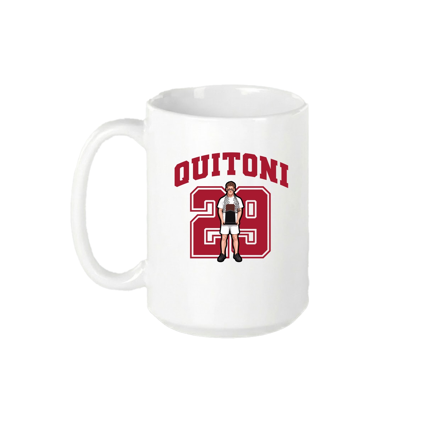15oz Coffee Mug — Number in White