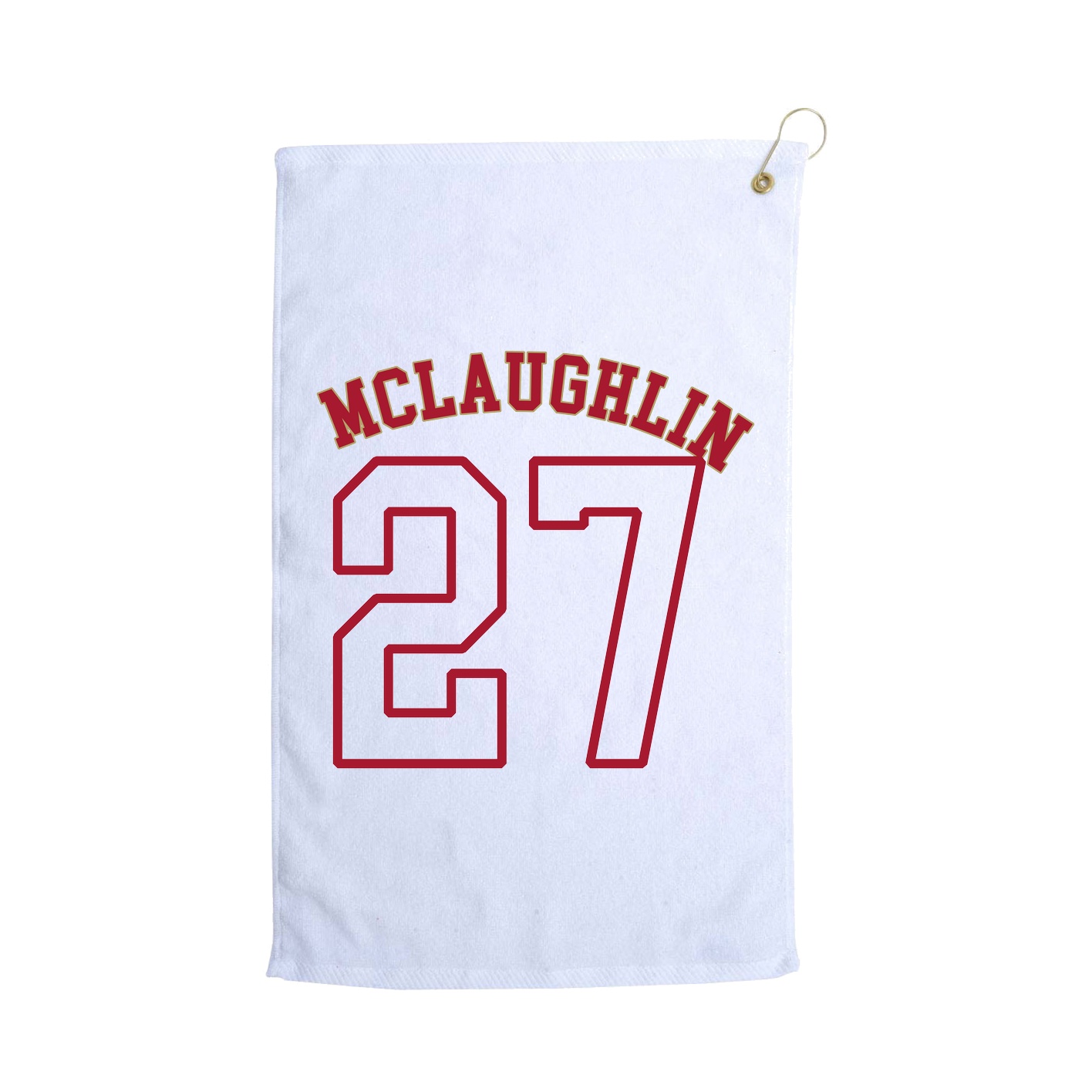 Golf Towel — Shirsey Arch in White