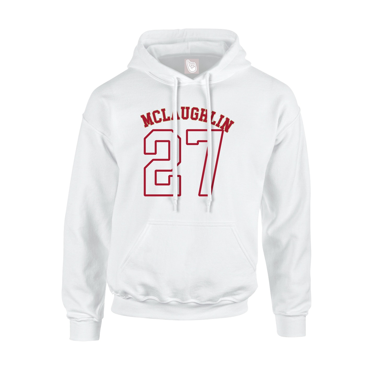 Youth Hoodie — Shirsey Arch in White