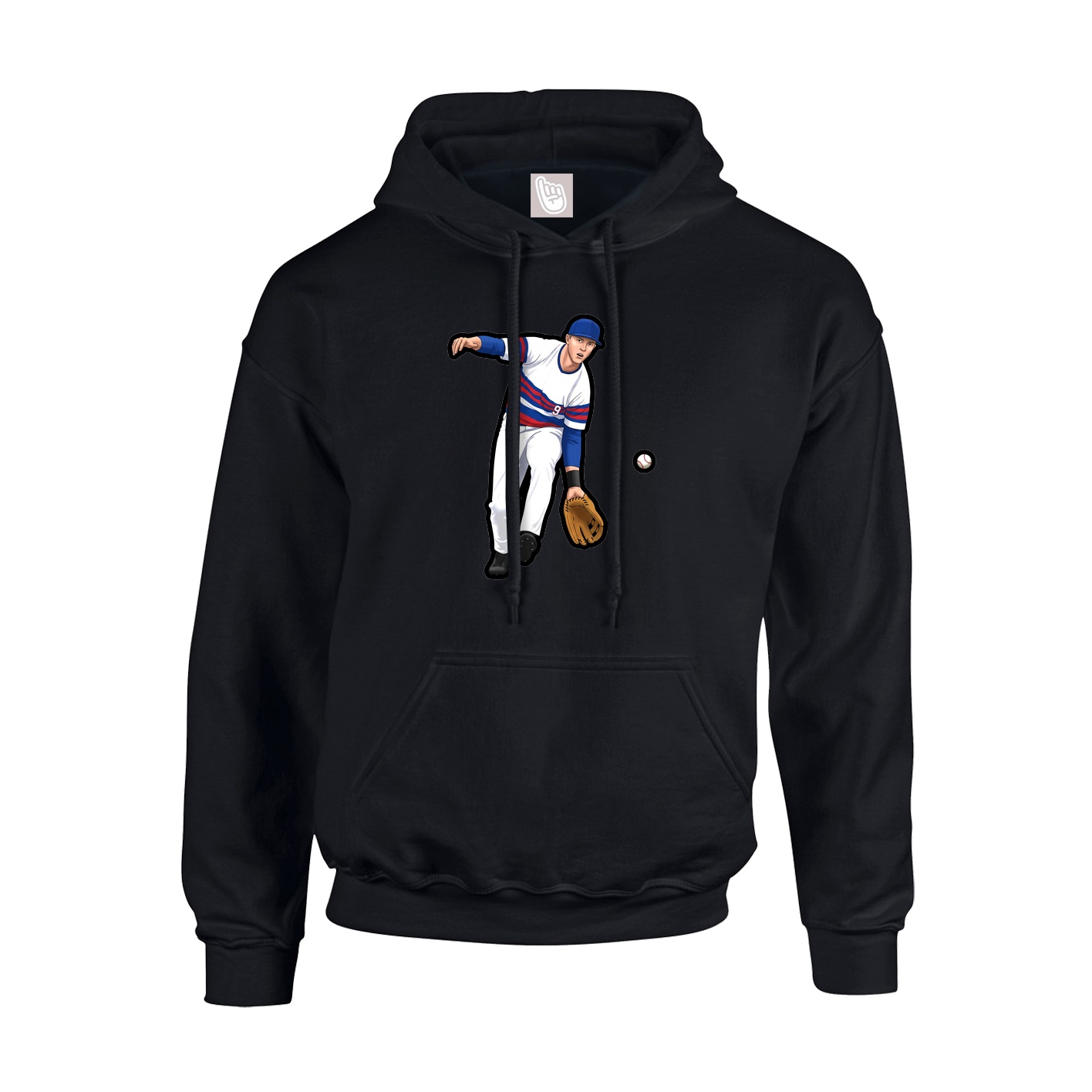 Youth Hoodie — Name Vertical in Black
