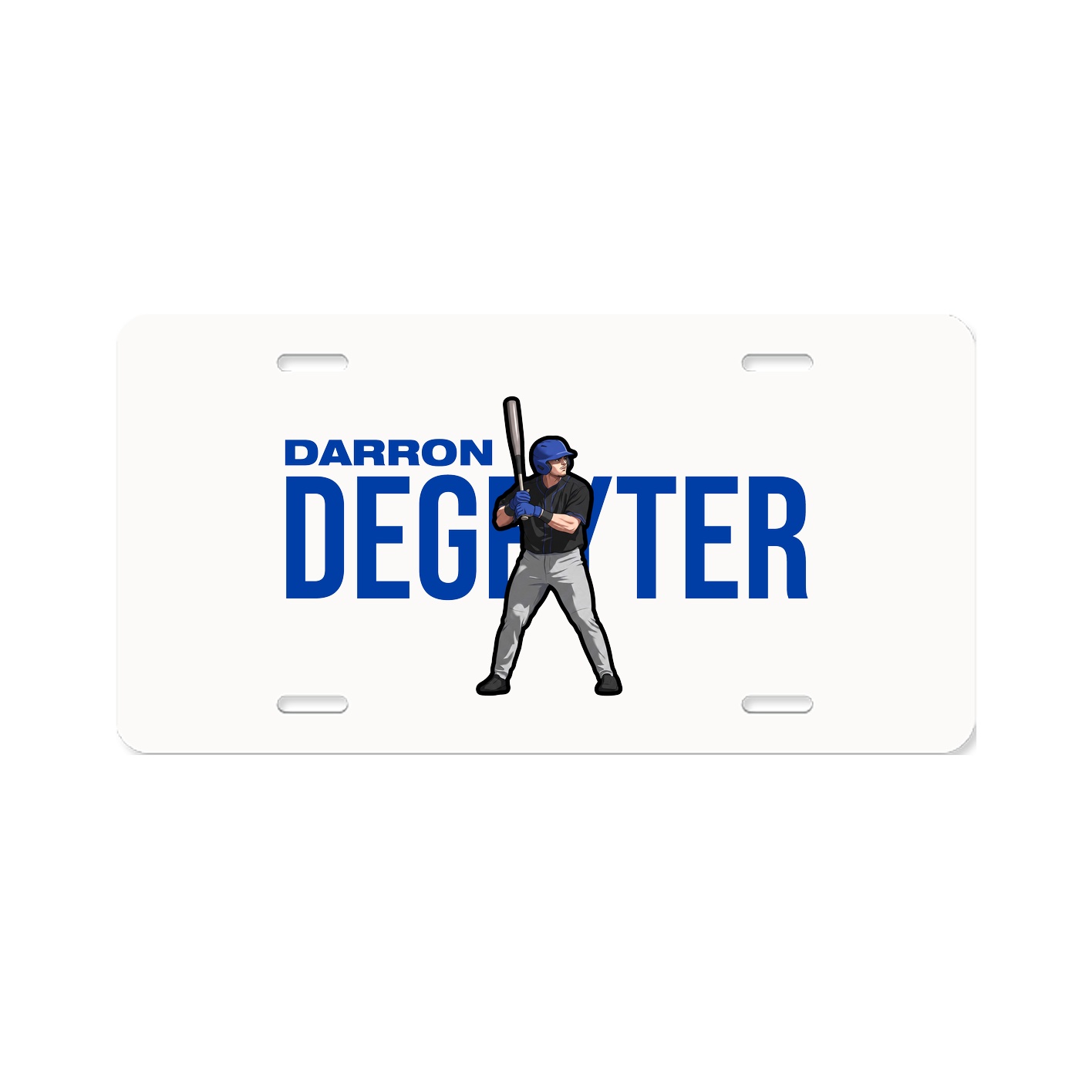 License Plate — Player Name in Classic