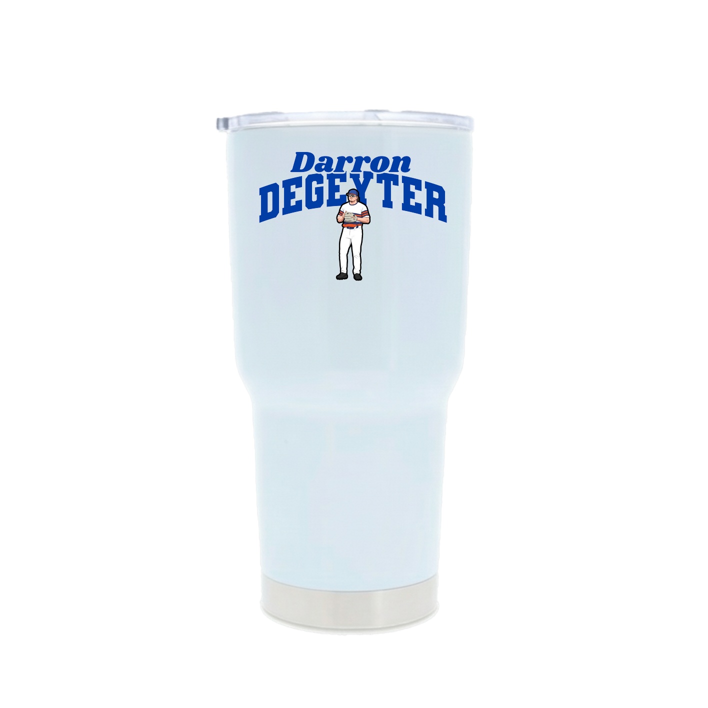 30oz Stainless Steel Tumbler — Signature Arch in White