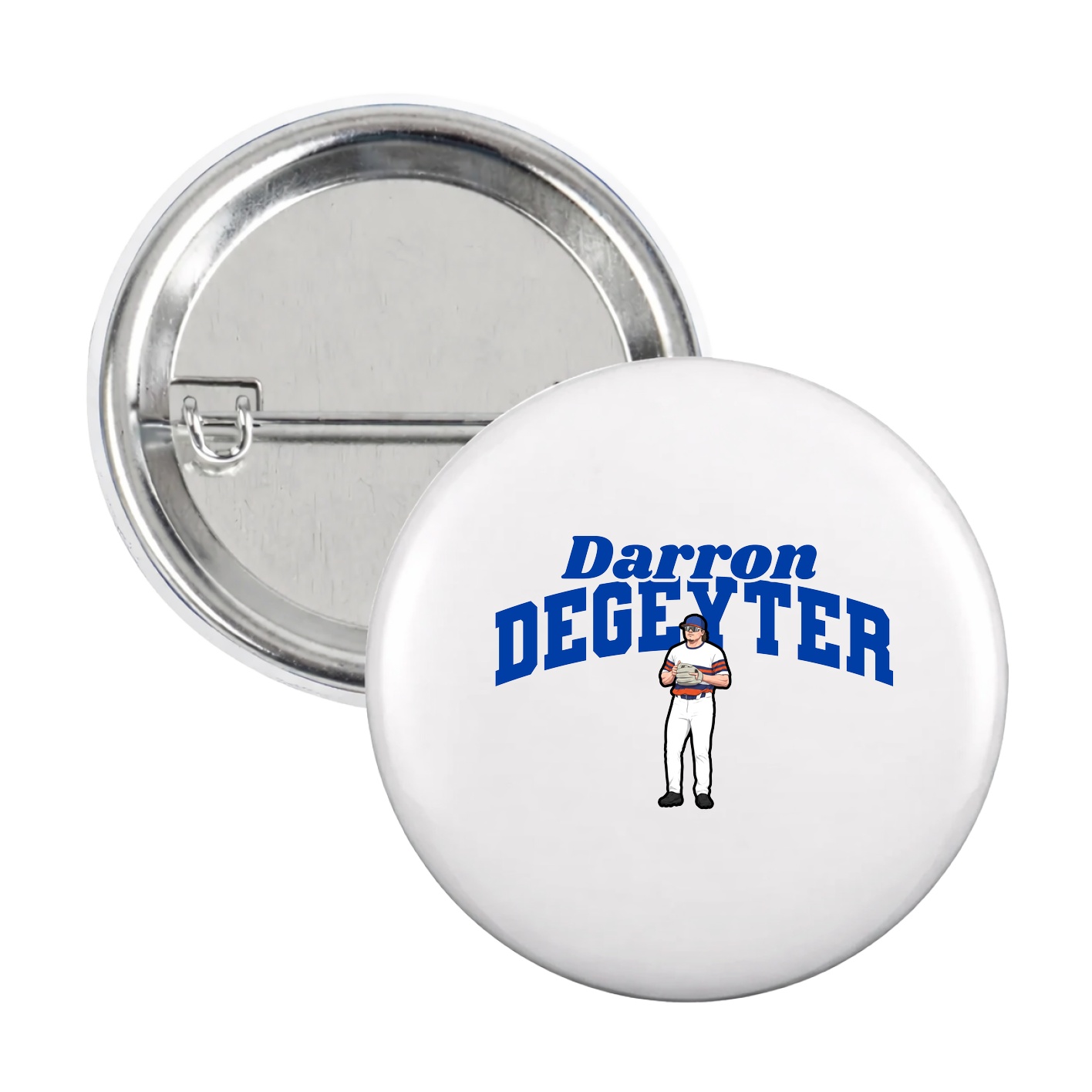 Game Day Button — Signature Arch in White