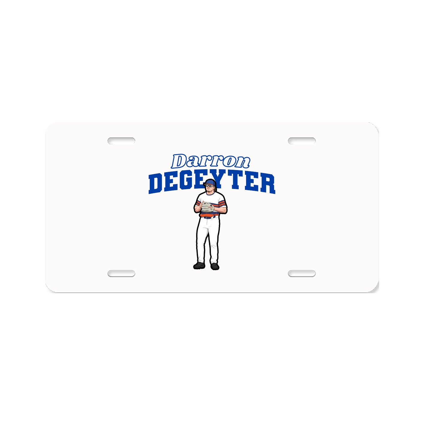 License Plate — Name Arch in Classic