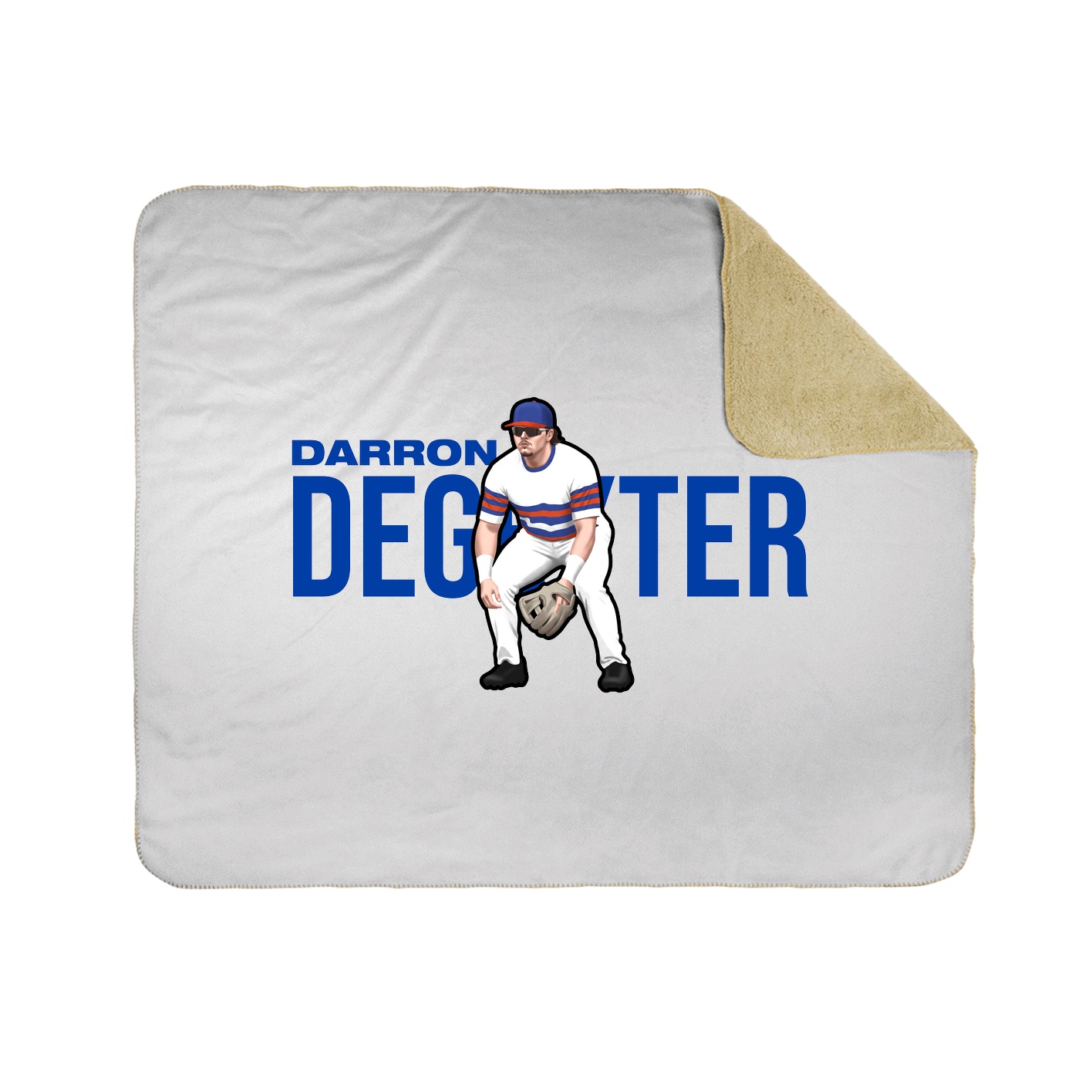 Throw Blanket — Player Name in White