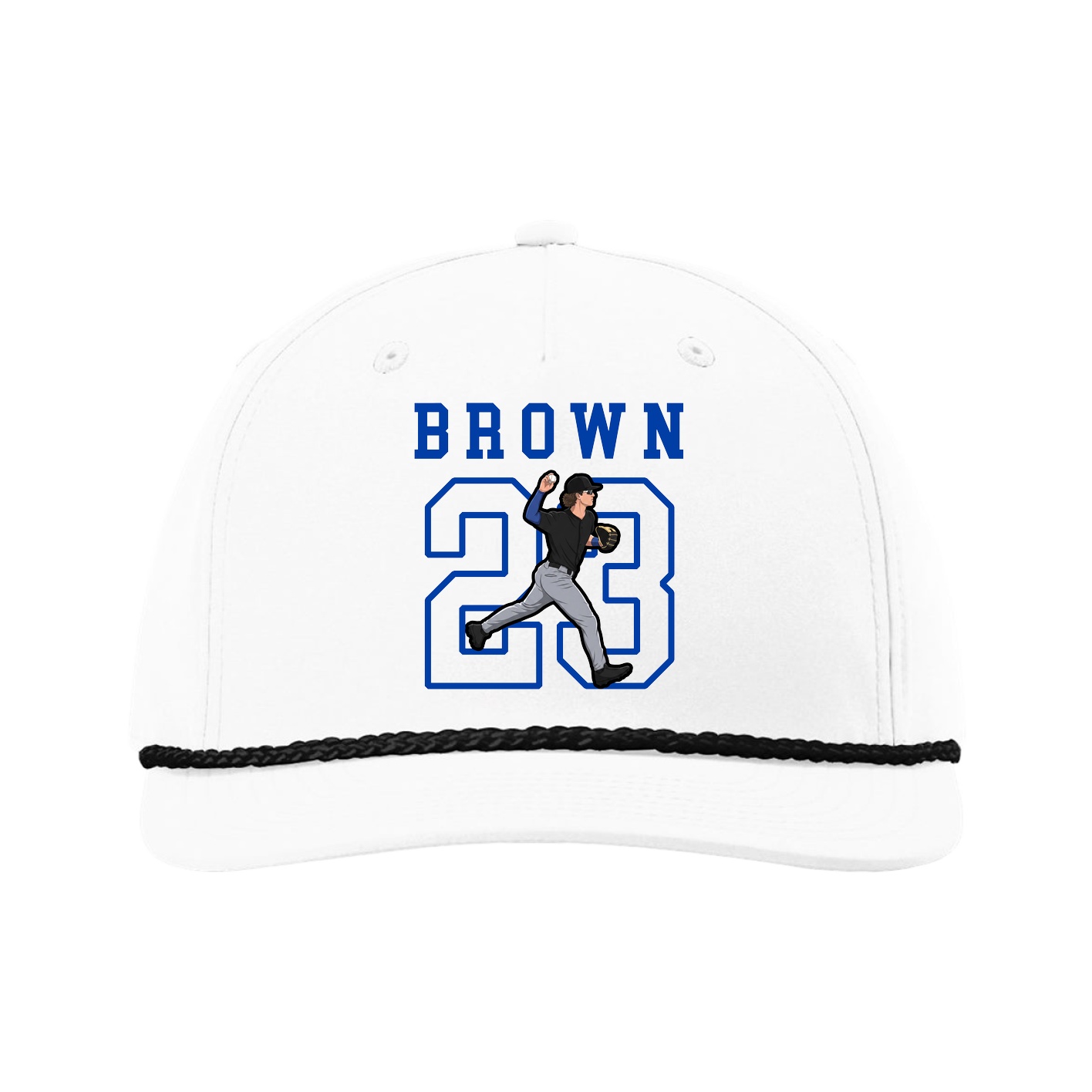 Five-Panel Classic Rope Cap — Shirsey in White