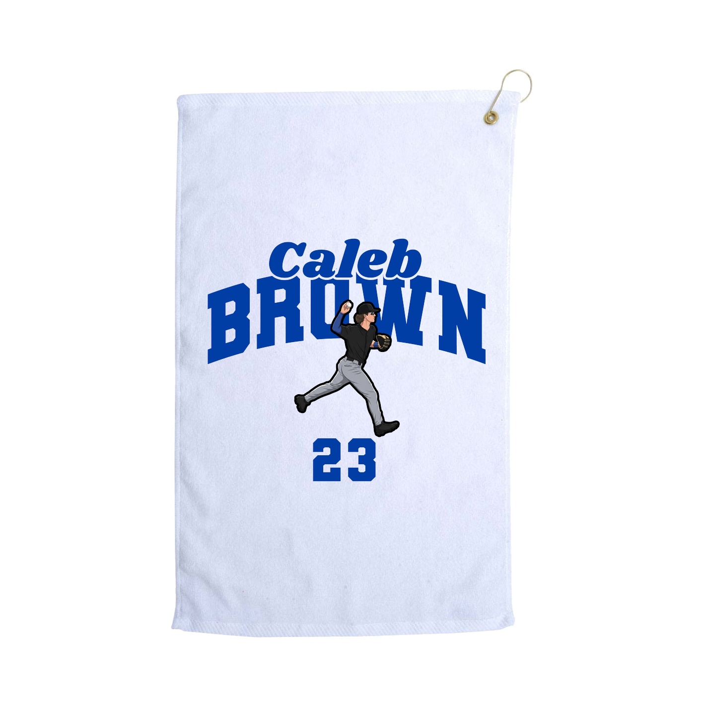 Golf Towel — Signature Arch in White
