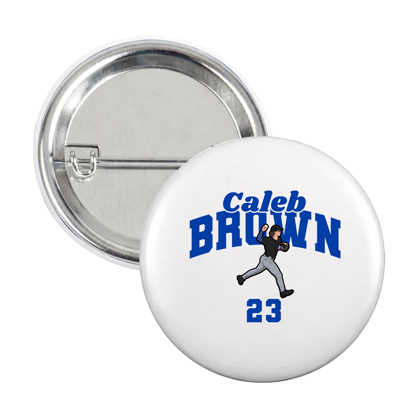 Game Day Button — Signature Arch in White