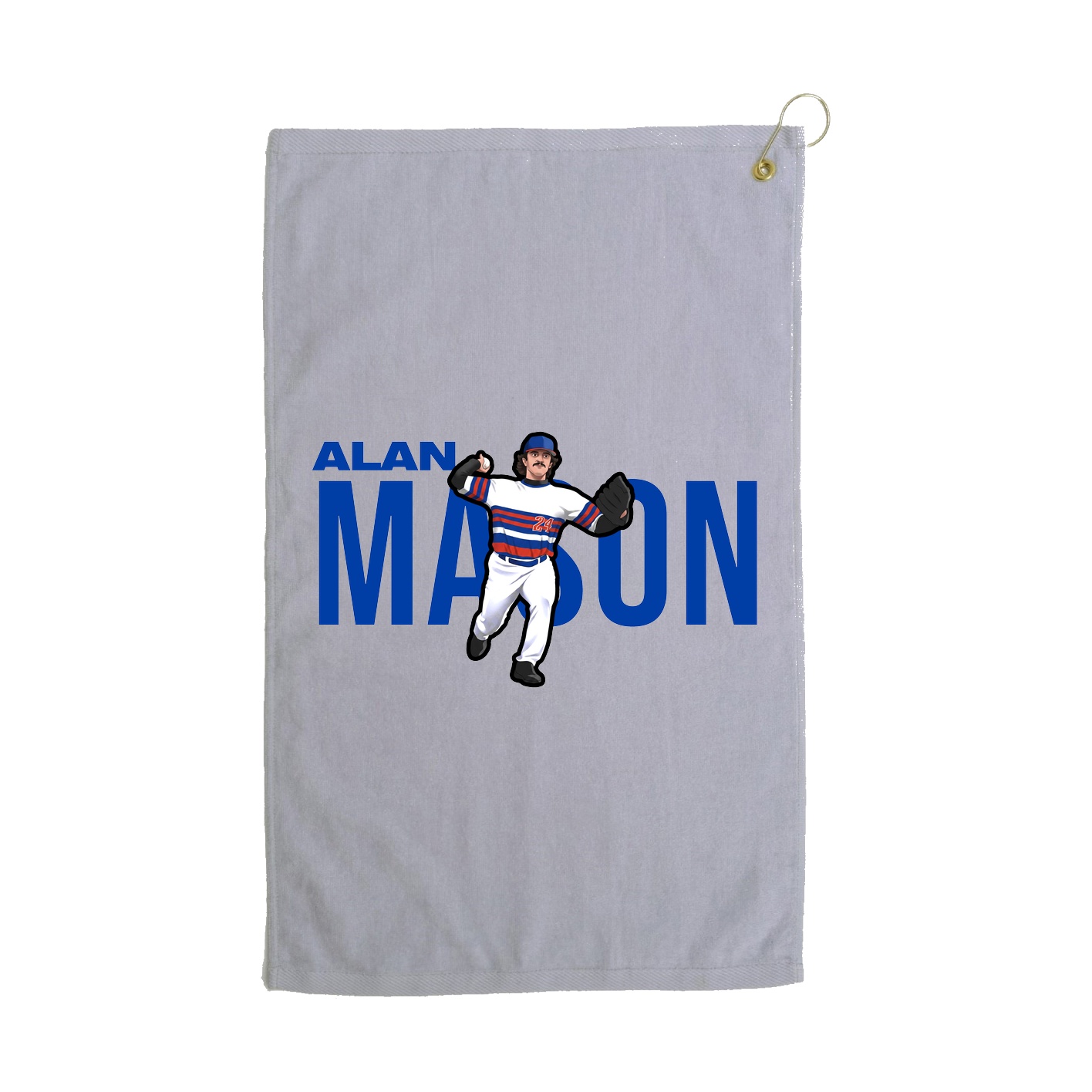 Golf Towel — Player Name in Grey