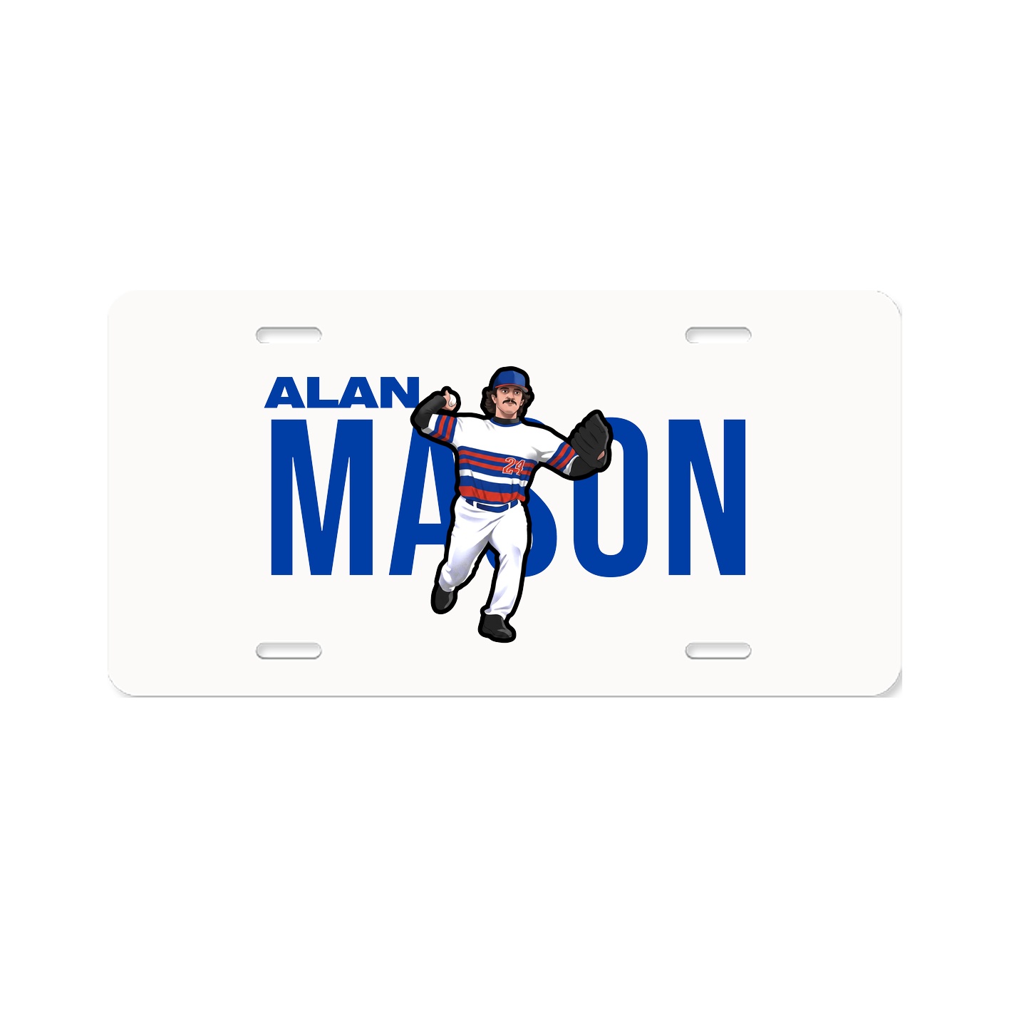 License Plate — Player Name in Classic