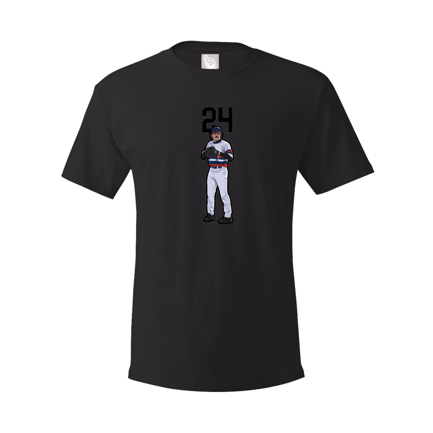 Youth Tee — Number Top in Black
