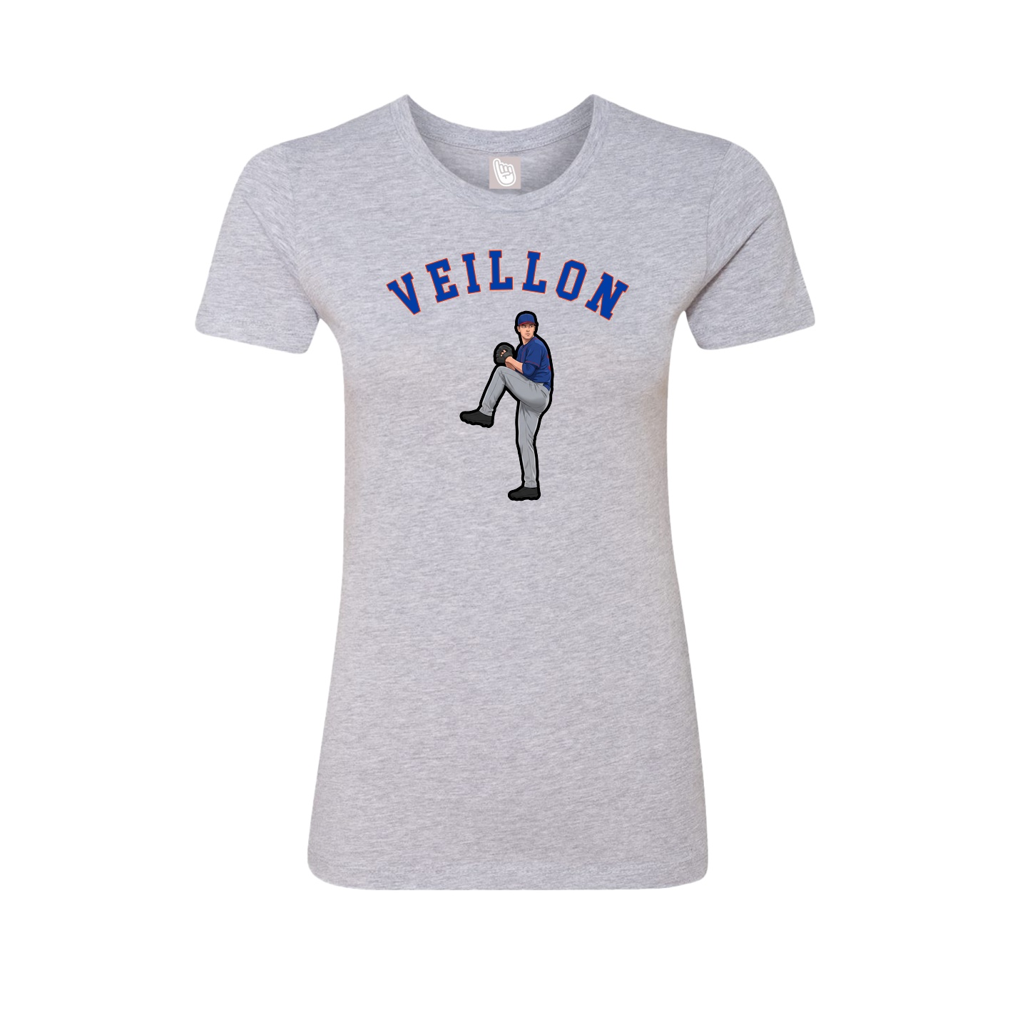 Fitted Women's Tee — Shirsey Arch in Grey