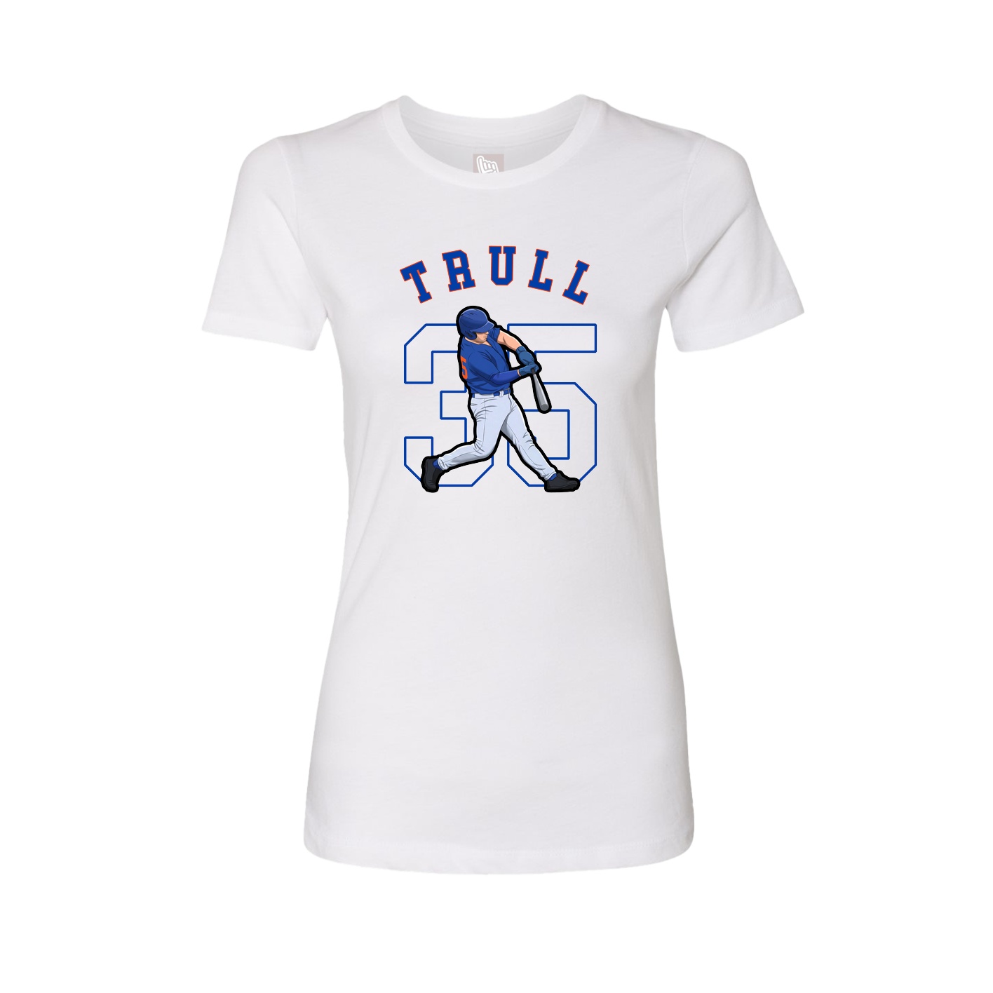 Fitted Women's Tee — Shirsey Arch in White