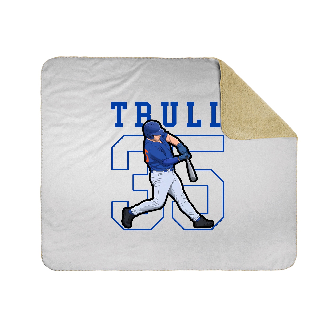 50x60 Sherpa Lined Throw Blanket