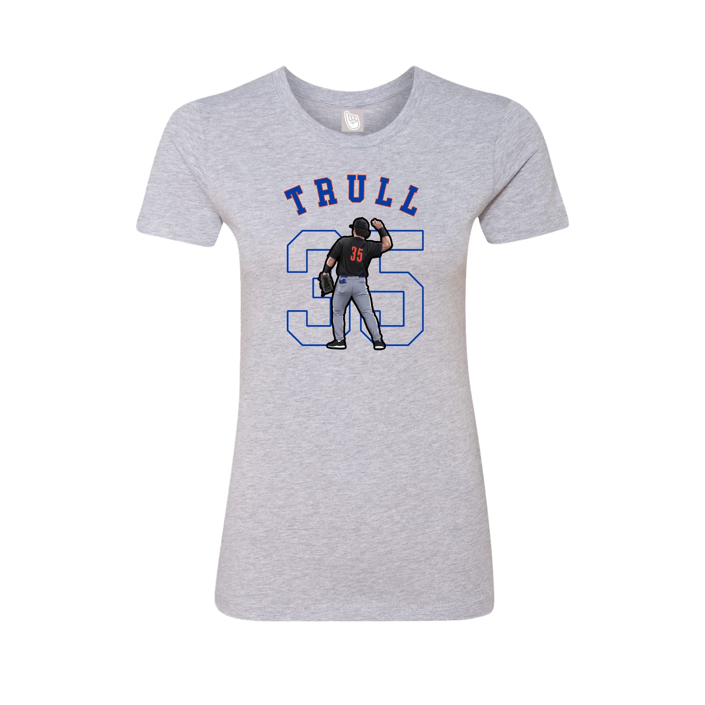 Fitted Women's Tee — Shirsey Arch in Grey