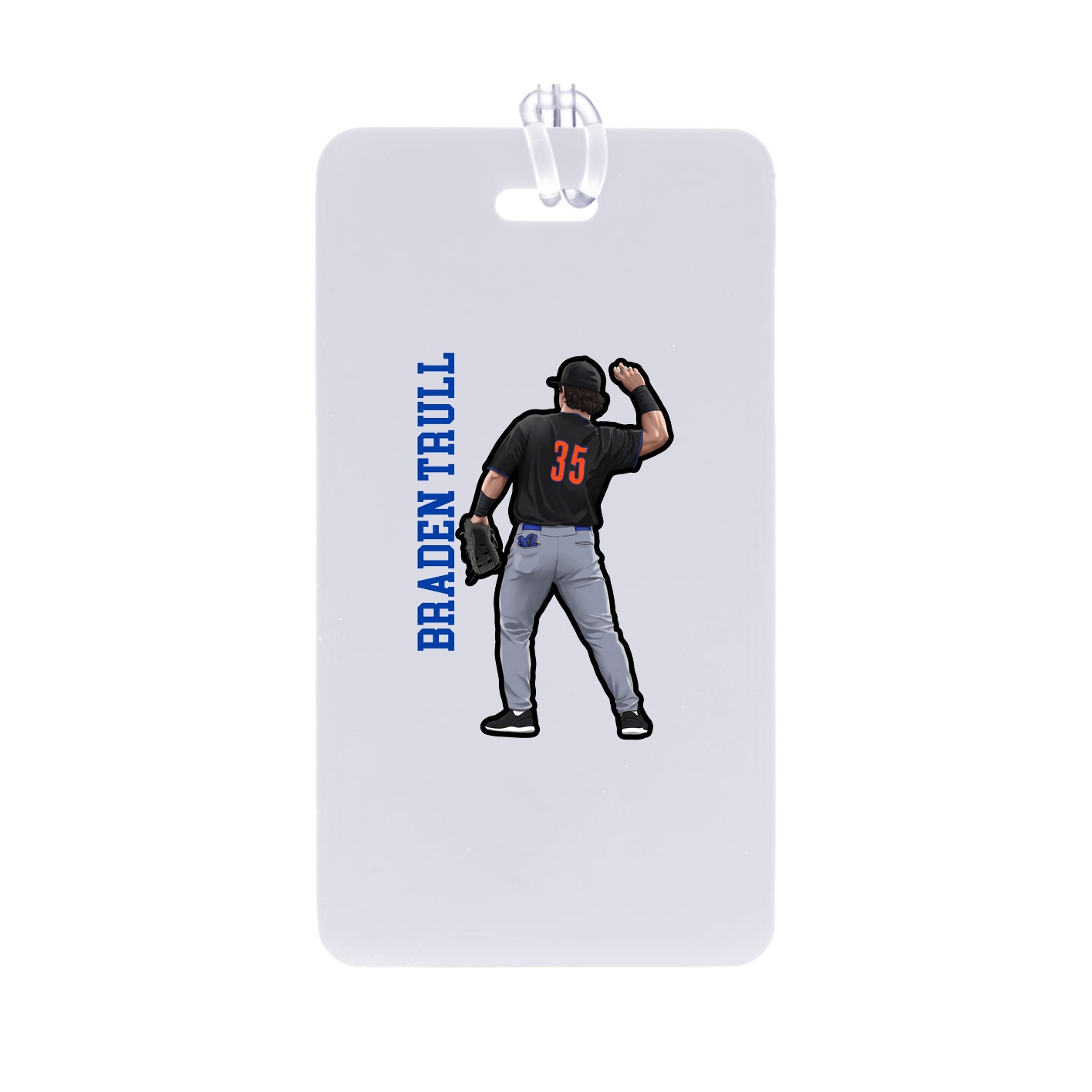 Bag Tag — Name Vertical in Classic