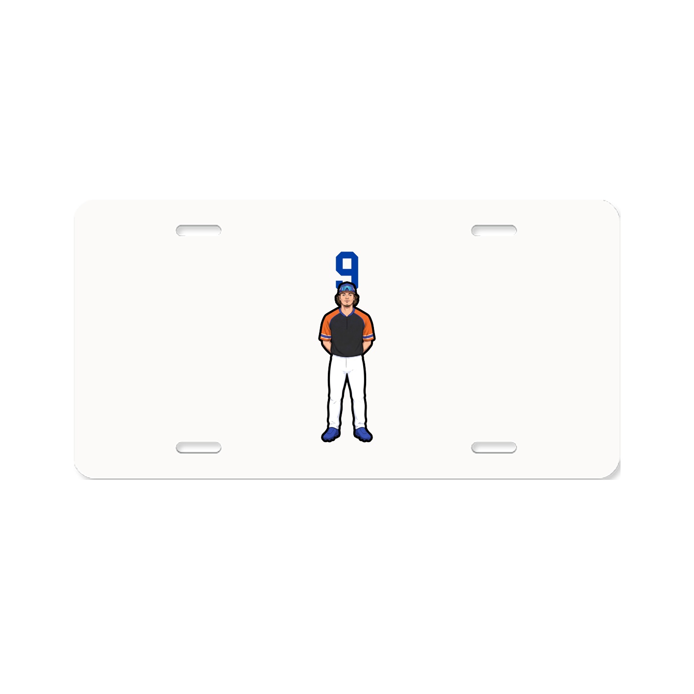 License Plate — Number Top in Classic