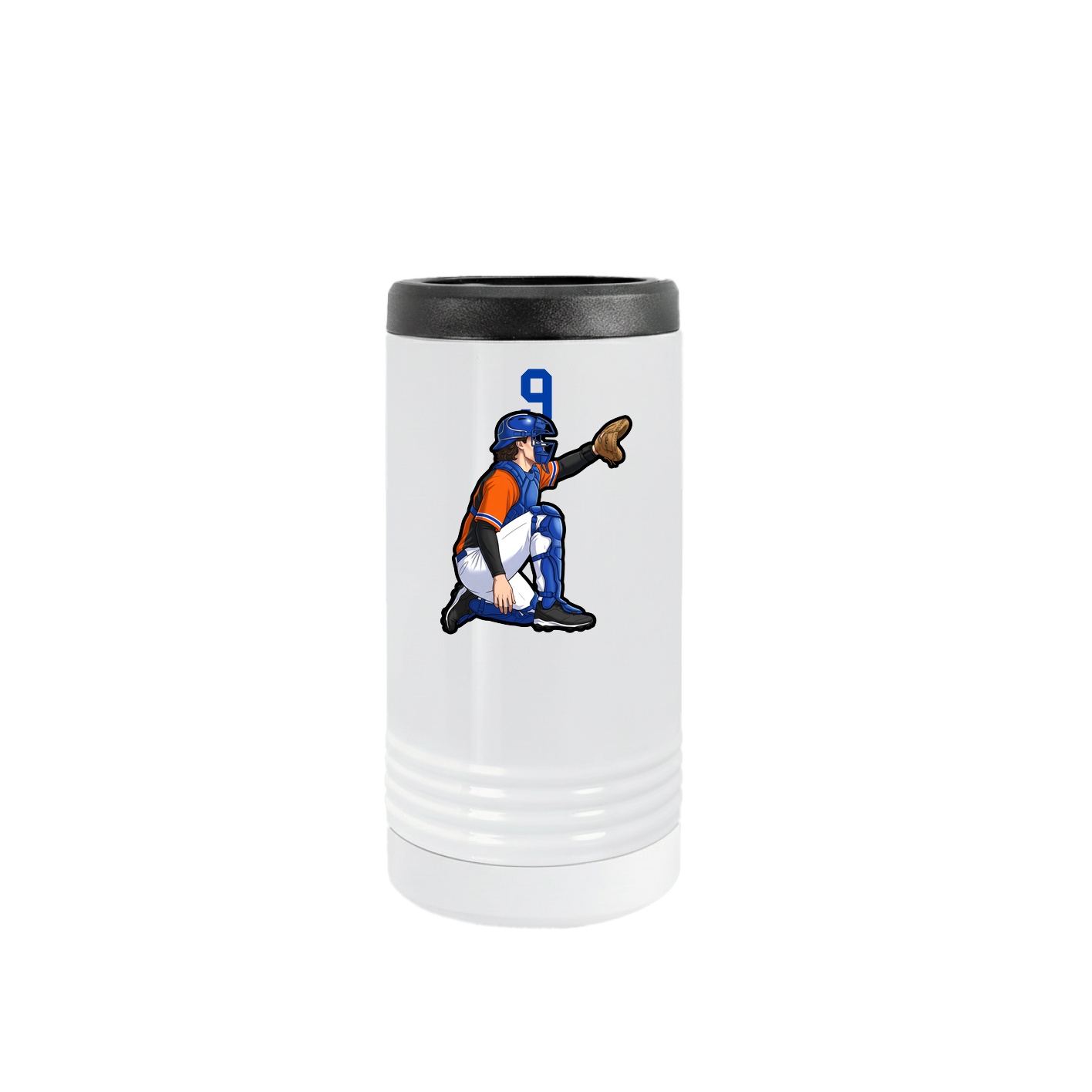 Slim Beverage Holder — Number Top in White