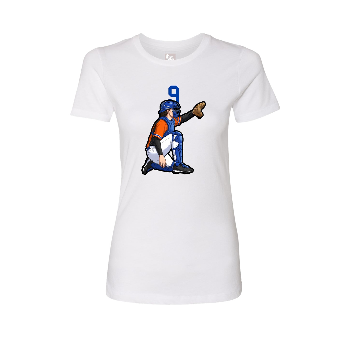 Womens Tee — Number Top in White