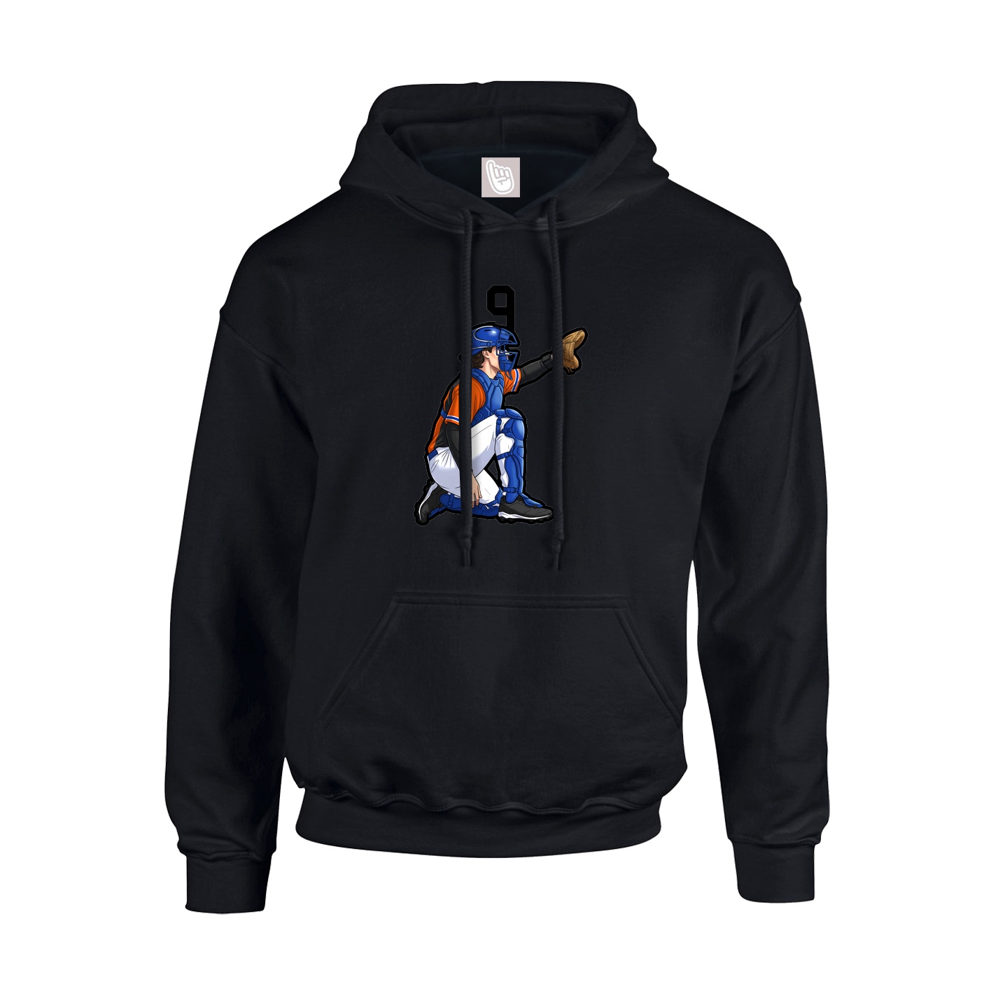 Youth Hoodie — Number Top in Black