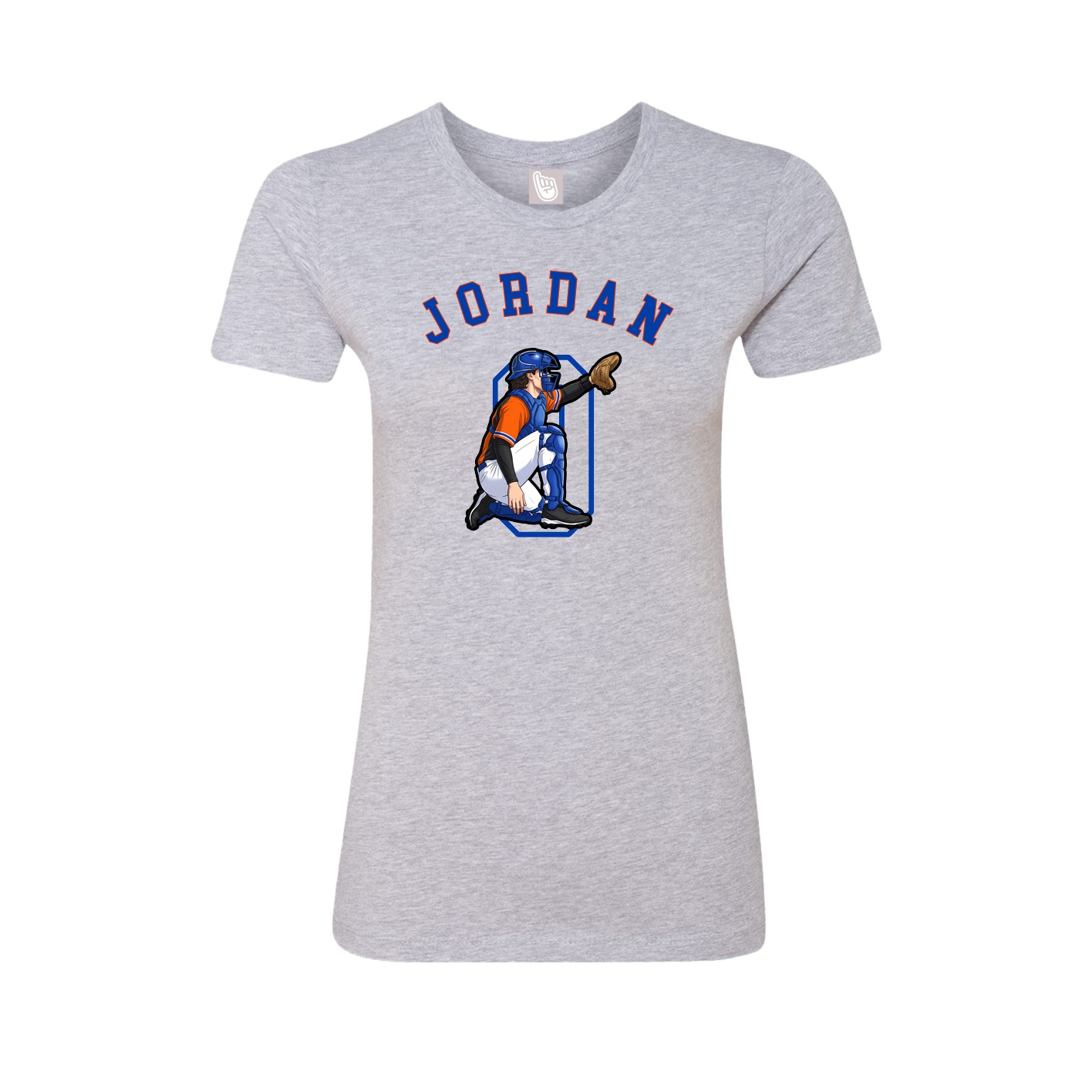Fitted Women's Tee — Shirsey Arch in Grey