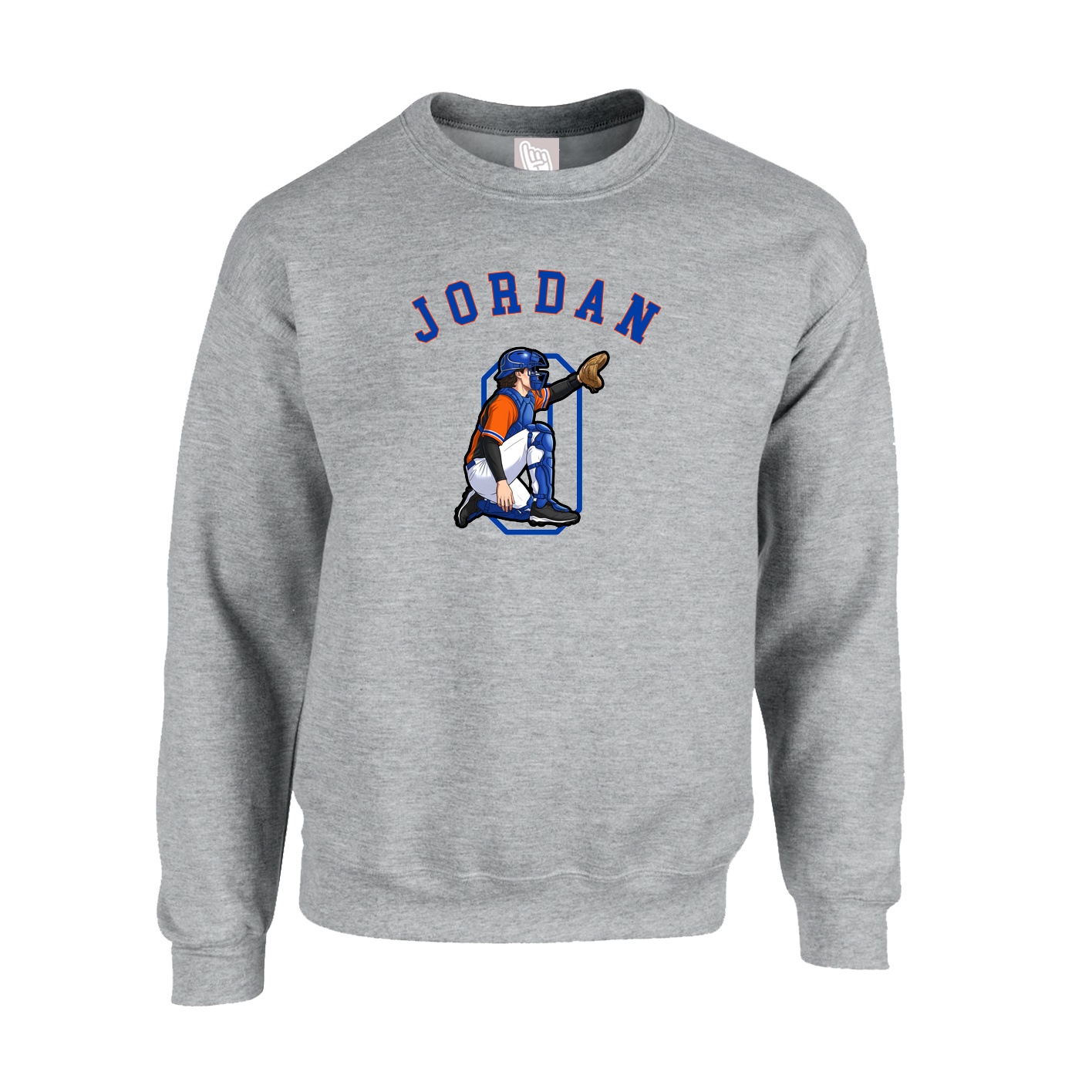 Fleece Crew — Shirsey Arch in Grey