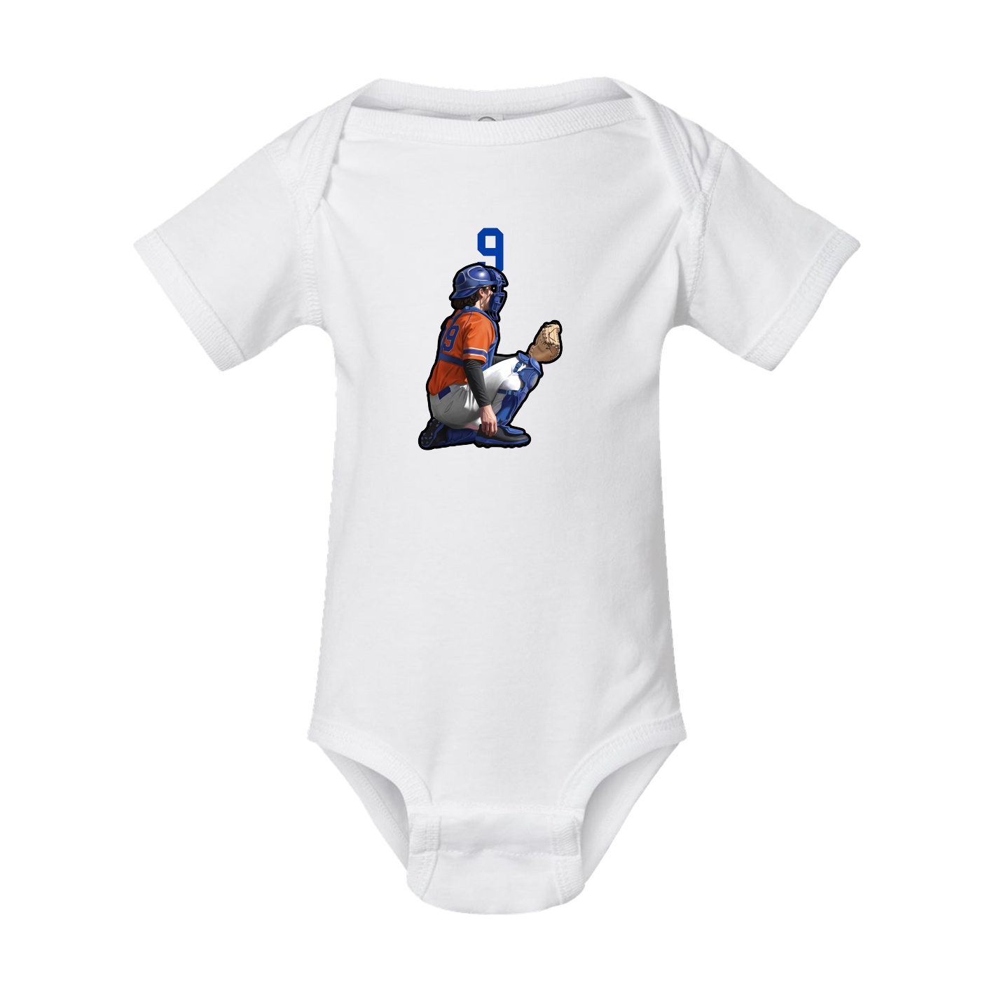 Baby Onesie — Number Top in White