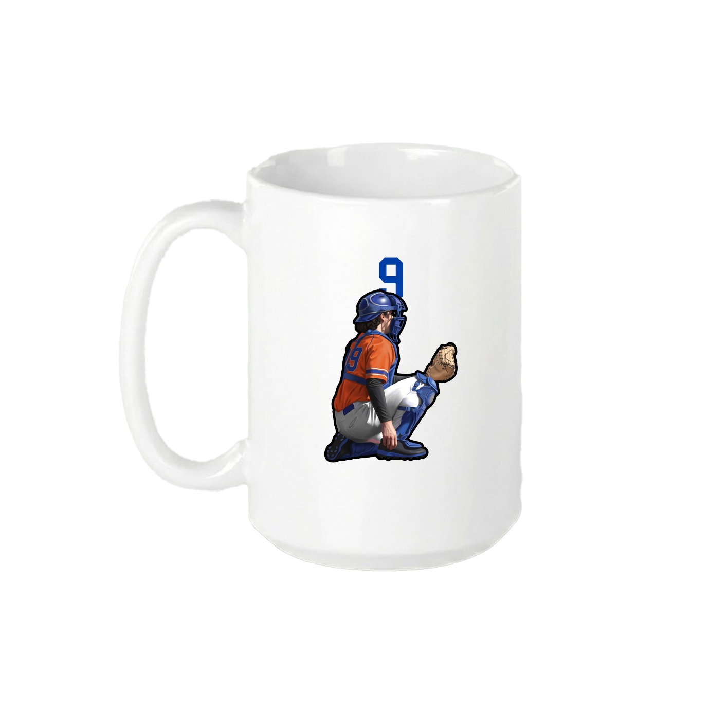 15oz Coffee Mug — Number Top in White