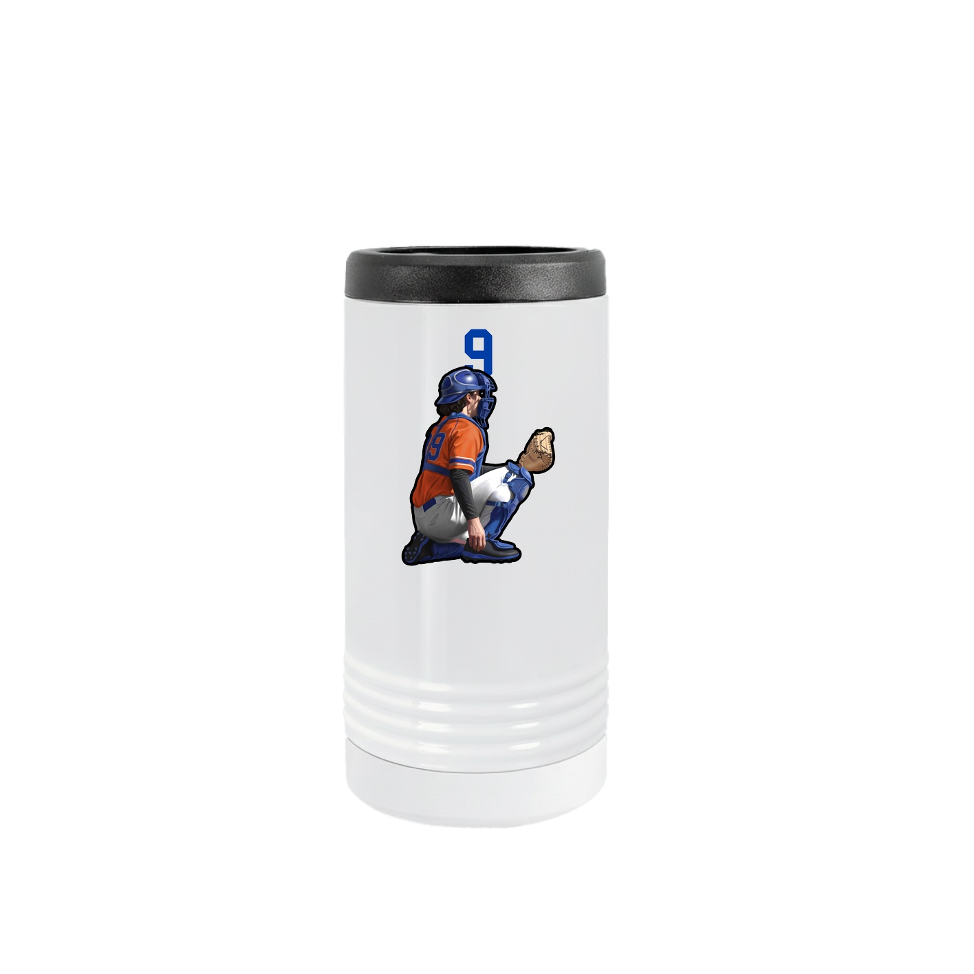 Slim Beverage Holder — Number Top in White