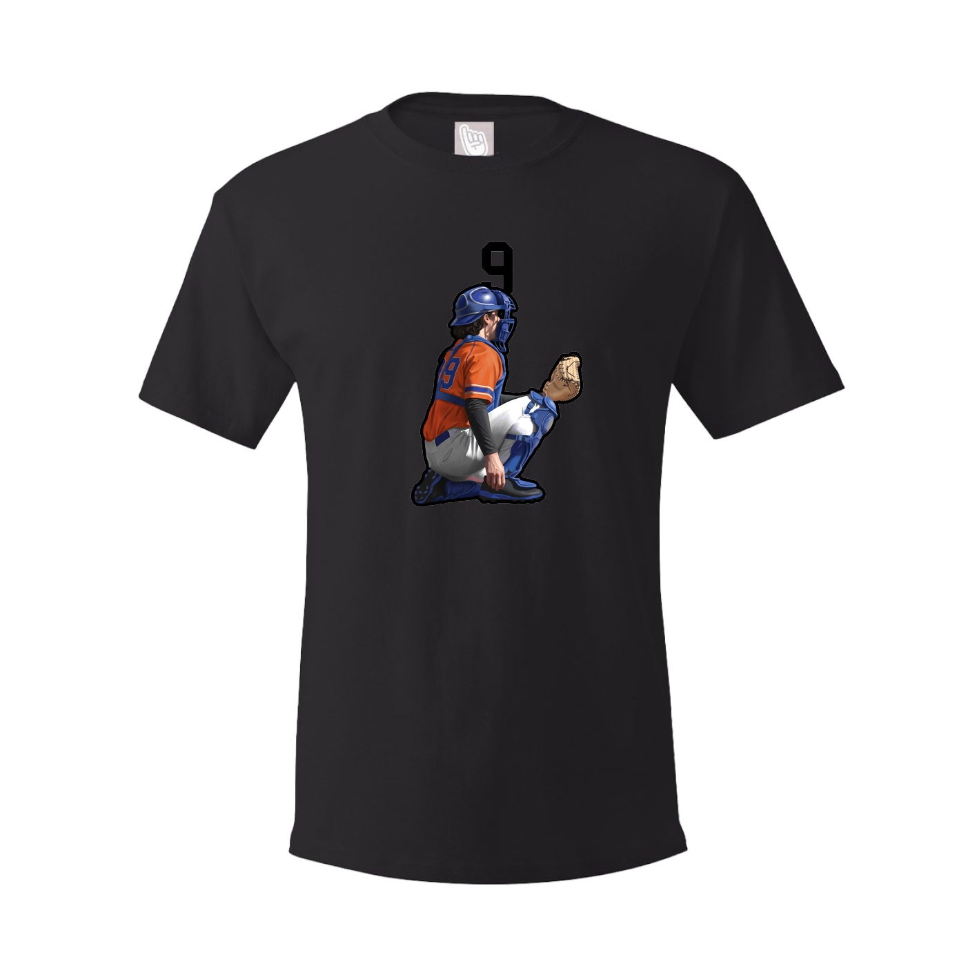 Youth Tee — Number Top in Black