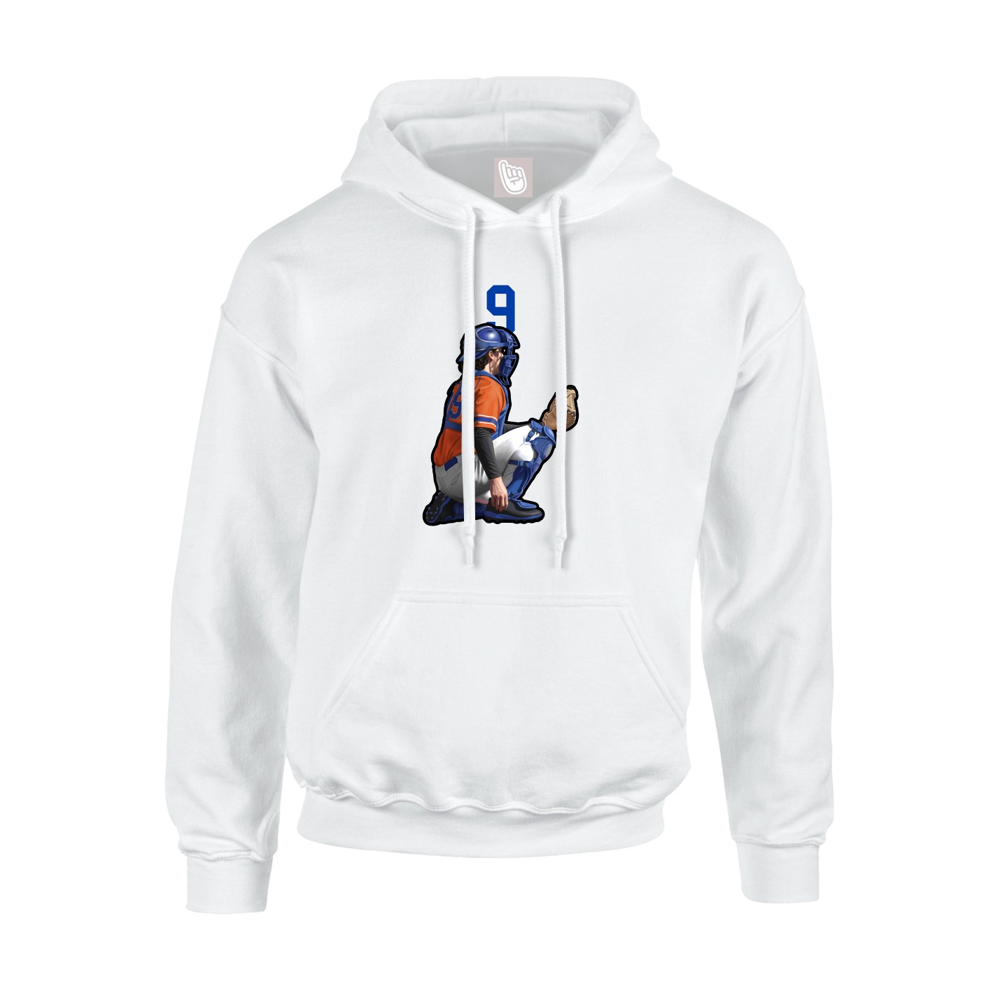 Hoodie — Number Top in White