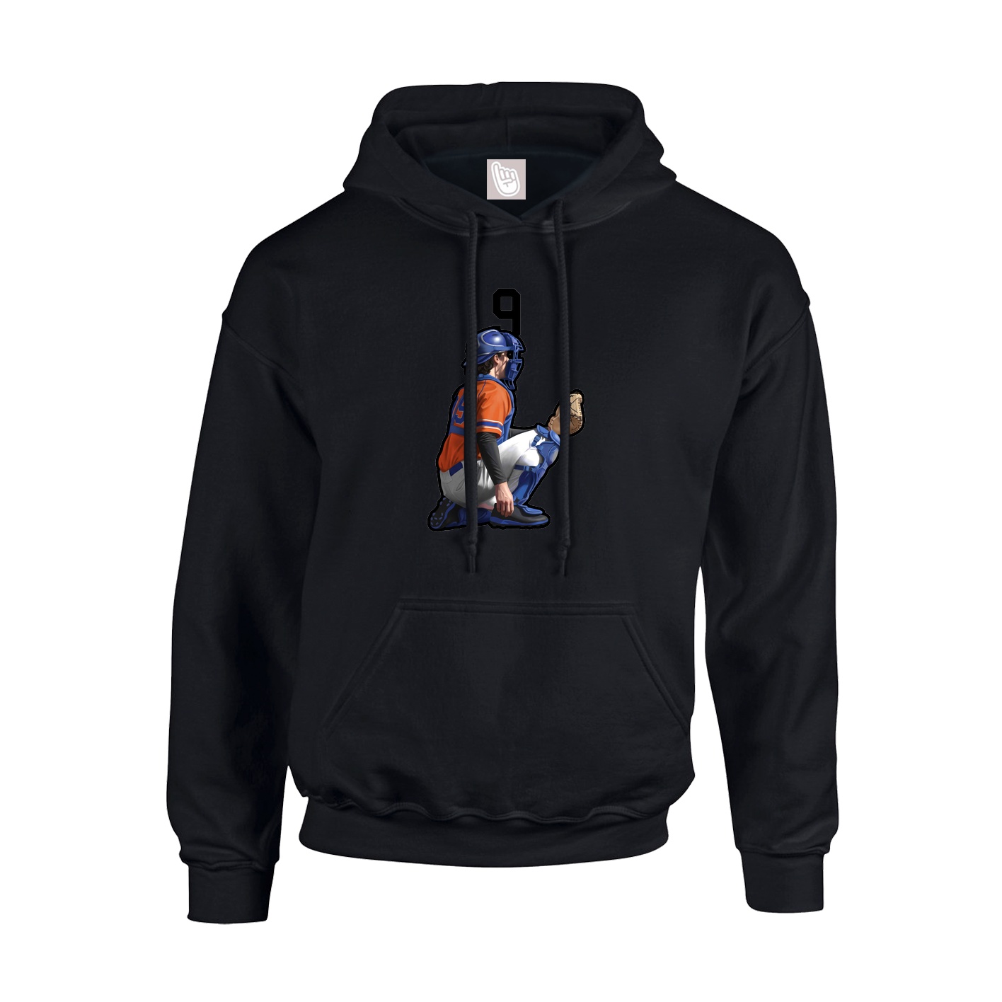 Youth Hoodie — Number Top in Black