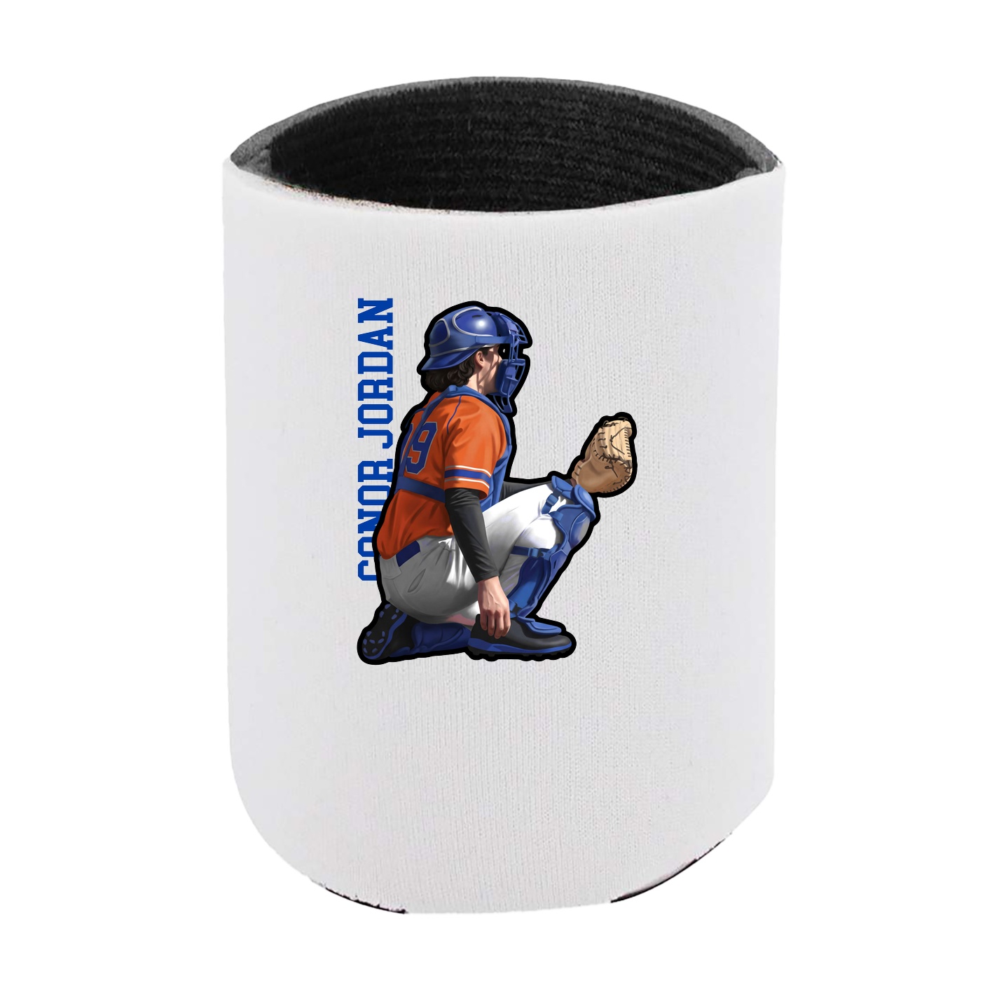 Can Holder — Name Vertical in White