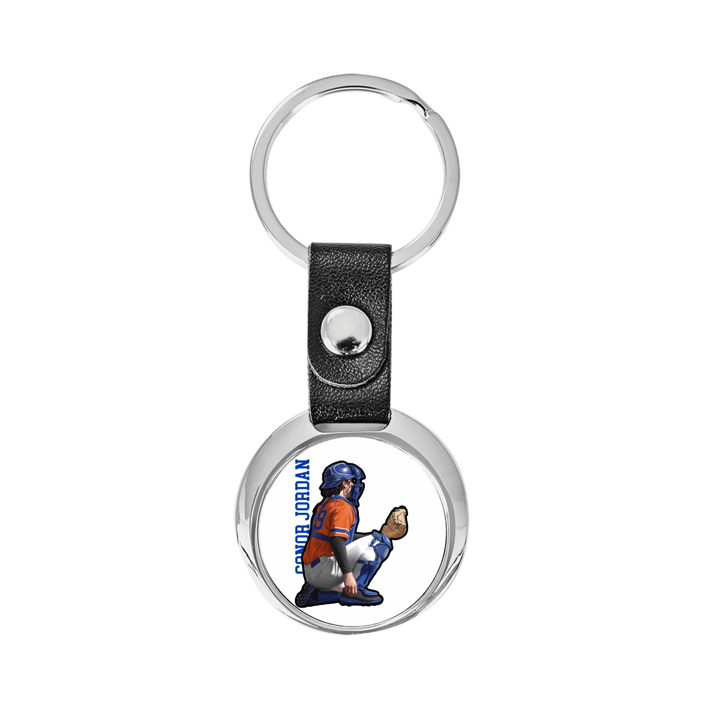 Key Chain — Name Vertical in Classic
