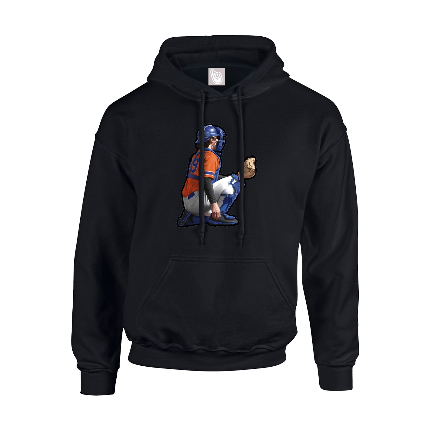 Youth Hoodie — Name Vertical in Black